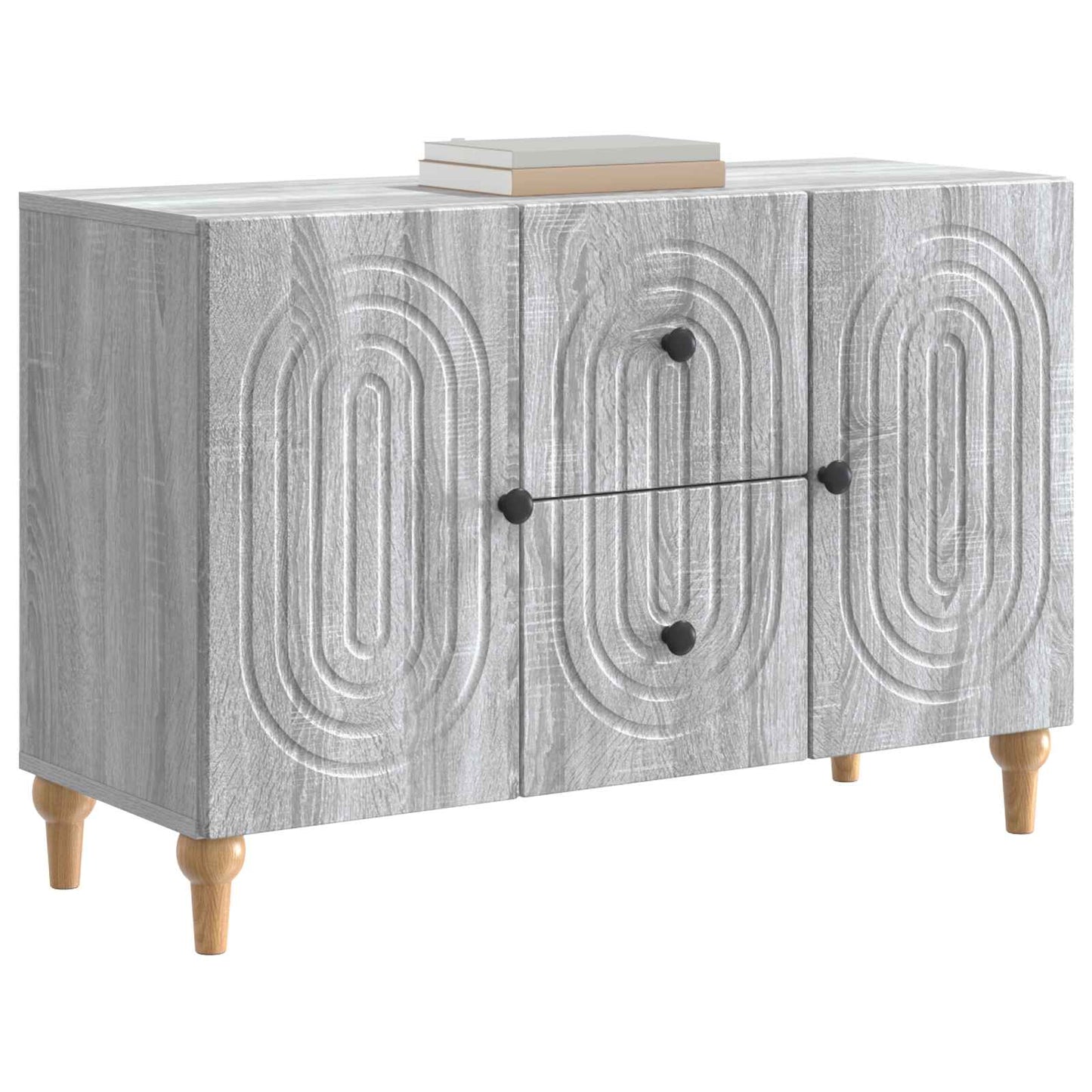 TV-kast met lade Grijs sonoma 89 x 34,5 x 60 cm Bewerkt hout is nu te koop bij PeponiXL, paradijselijk wonen!