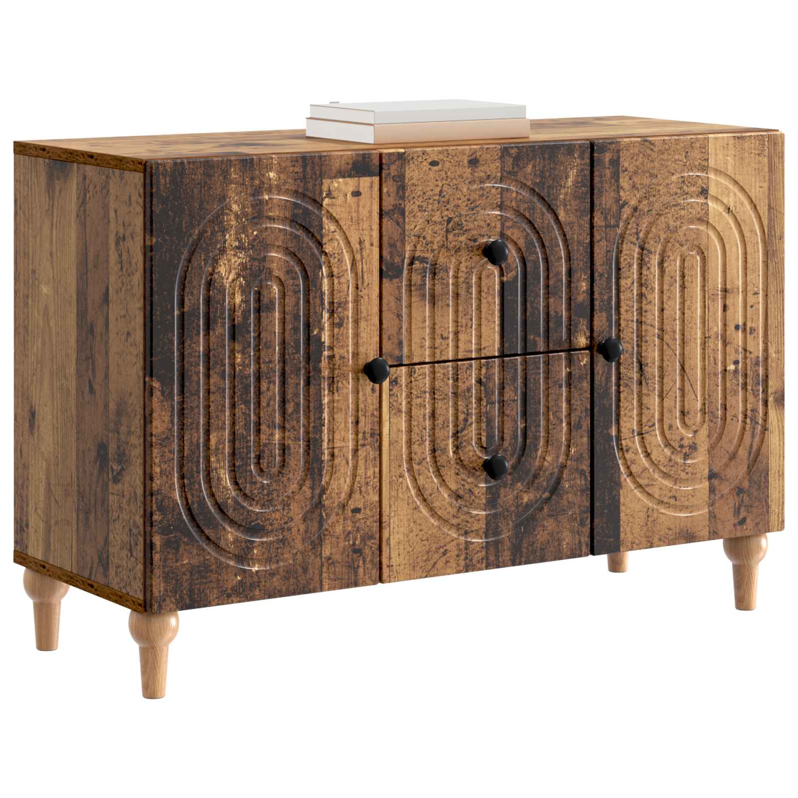 TV-kast met lade Oud hout 89 x 34,5 x 60 cm Bewerkt hout is nu te koop bij PeponiXL, paradijselijk wonen!