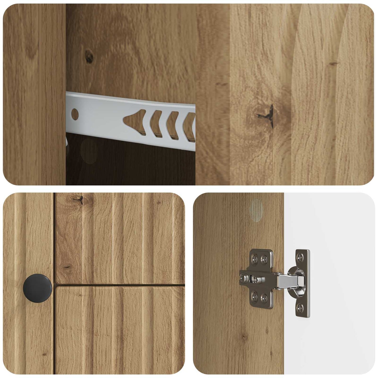 TV-kast Artisanaal eiken 89 x 34,5 x 60 cm Bewerkt hout is nu te koop bij PeponiXL, paradijselijk wonen!