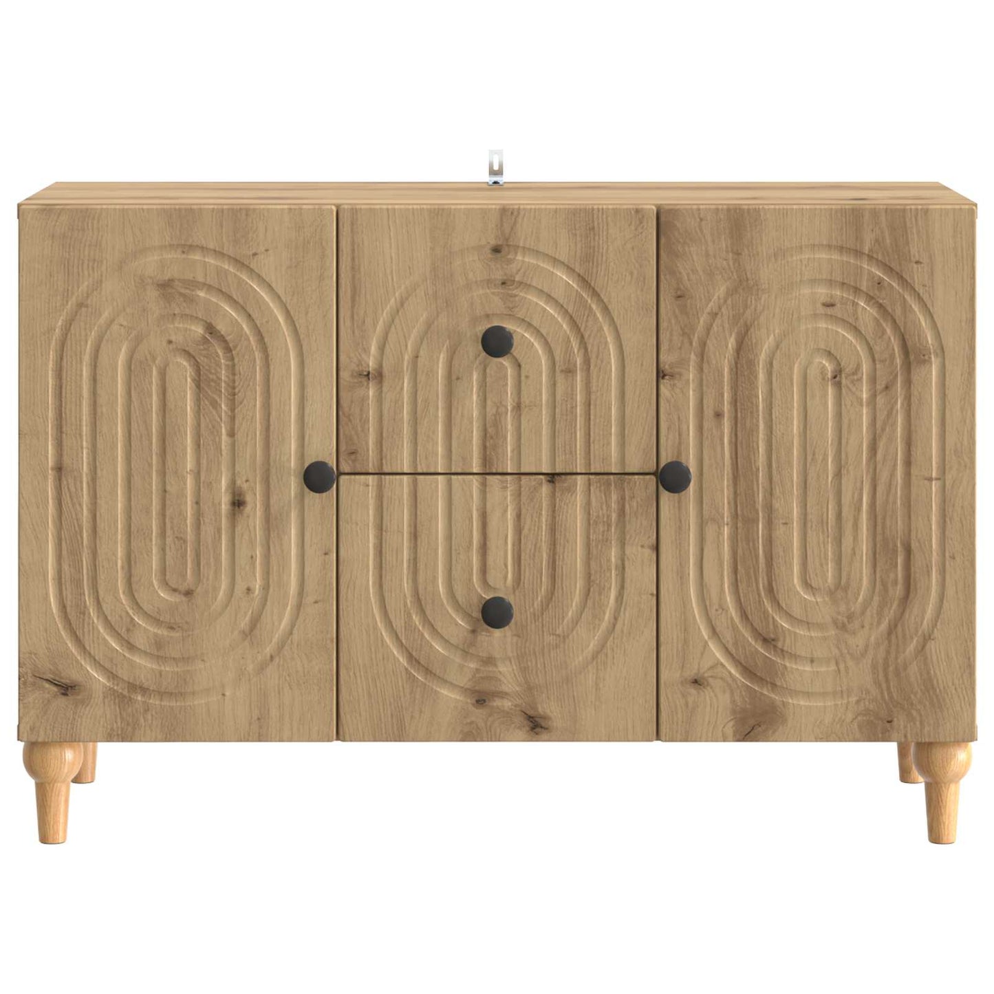 TV-kast Artisanaal eiken 89 x 34,5 x 60 cm Bewerkt hout is nu te koop bij PeponiXL, paradijselijk wonen!