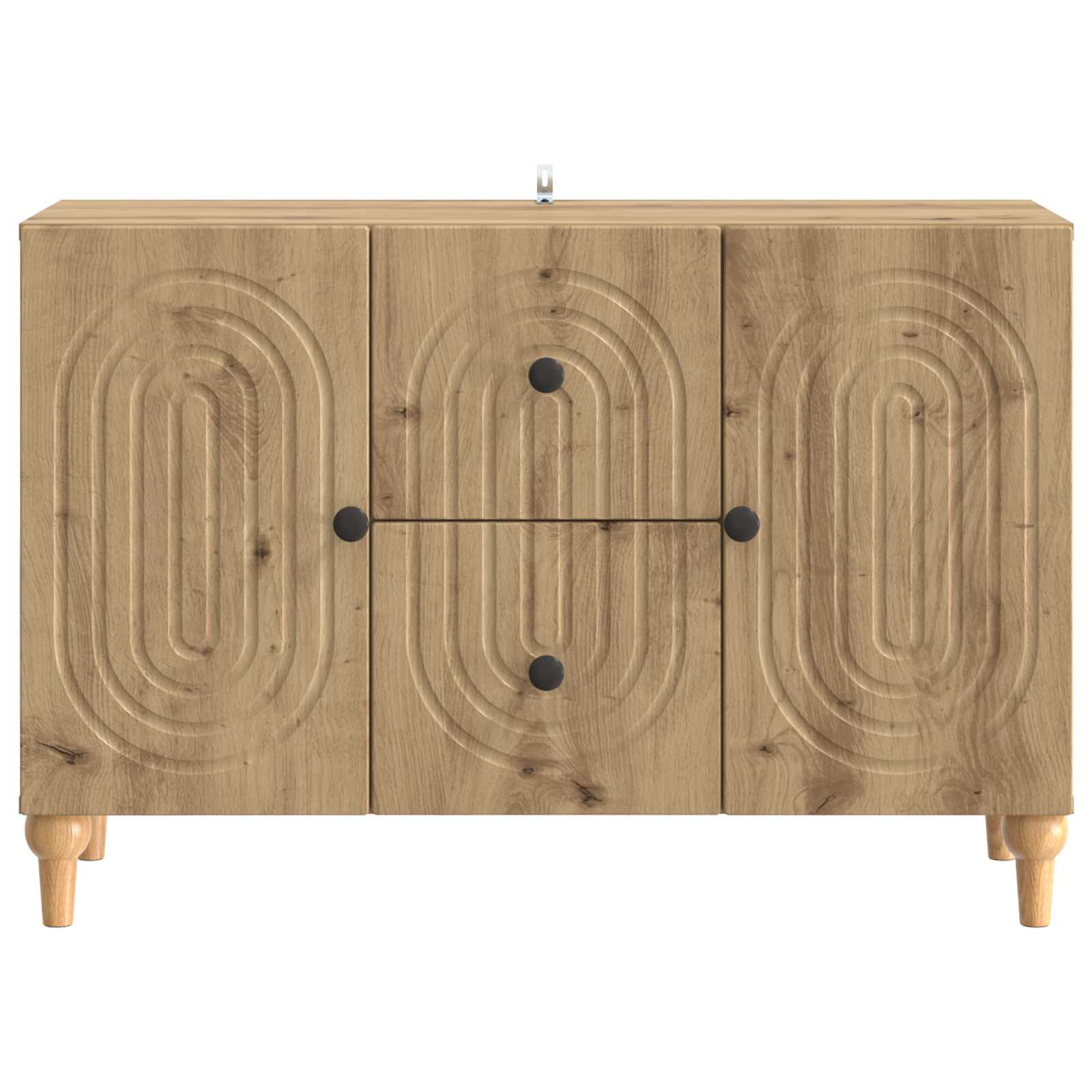 TV-kast Artisanaal eiken 89 x 34,5 x 60 cm Bewerkt hout is nu te koop bij PeponiXL, paradijselijk wonen!