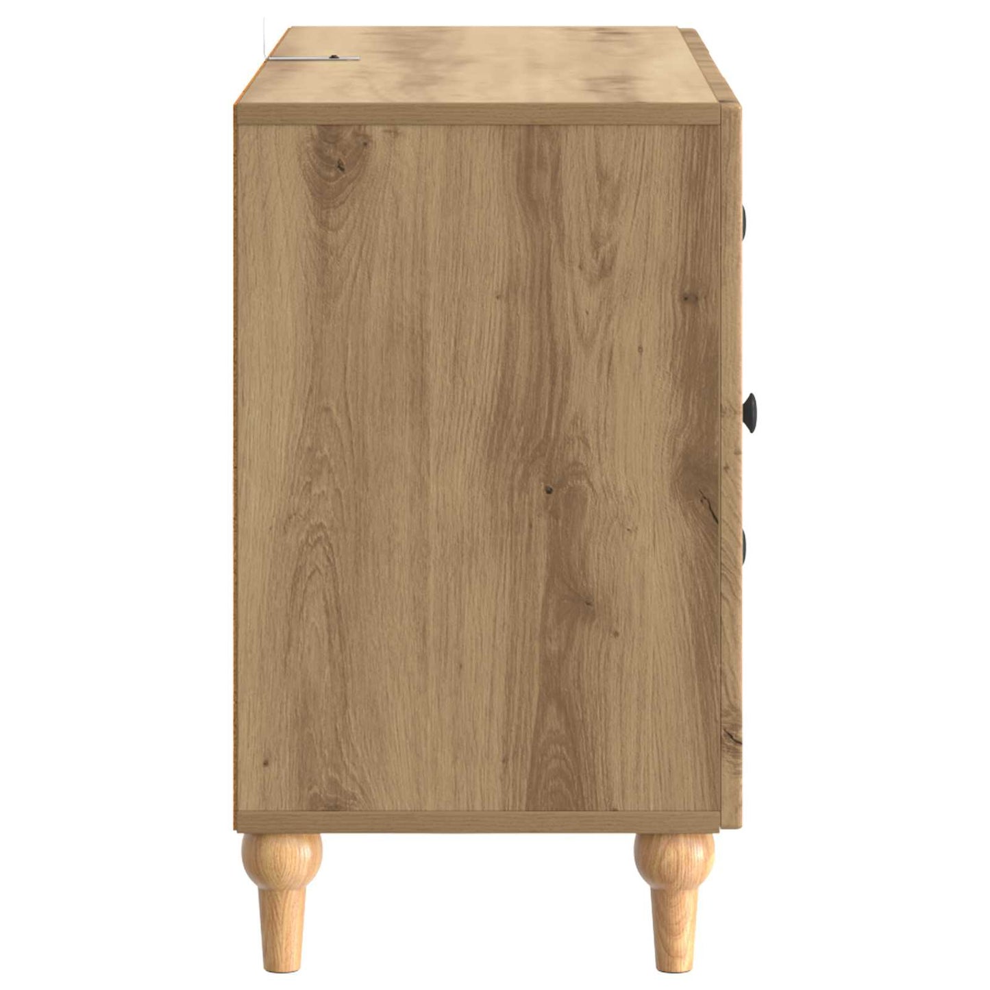 TV-kast Artisanaal eiken 89 x 34,5 x 60 cm Bewerkt hout is nu te koop bij PeponiXL, paradijselijk wonen!
