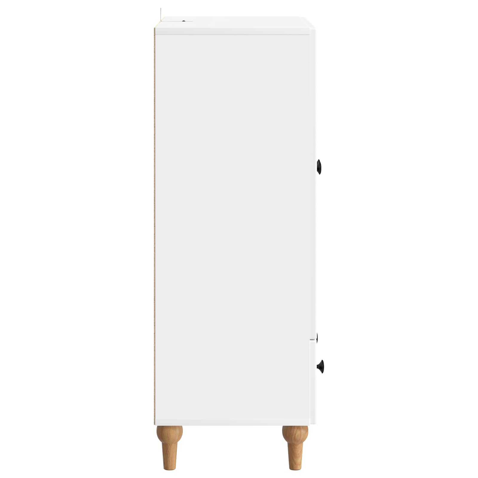 Dressoir Wit 66 x 34,5 x 95 cm Bewerkt hout is nu te koop bij PeponiXL, paradijselijk wonen!