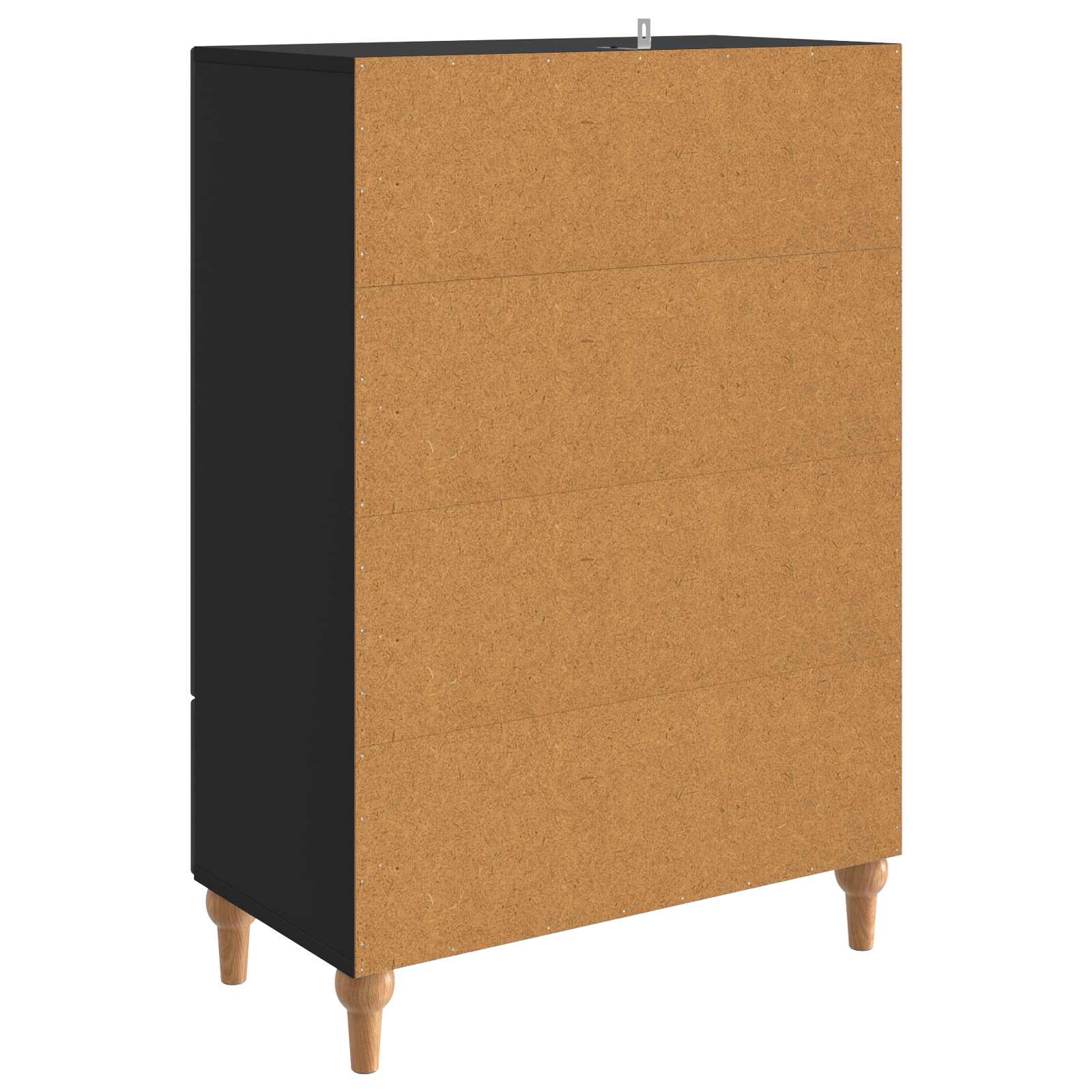 Dressoir met lade Zwart 66 x 34,5 x 95 cm Bewerkt hout is nu te koop bij PeponiXL, paradijselijk wonen!