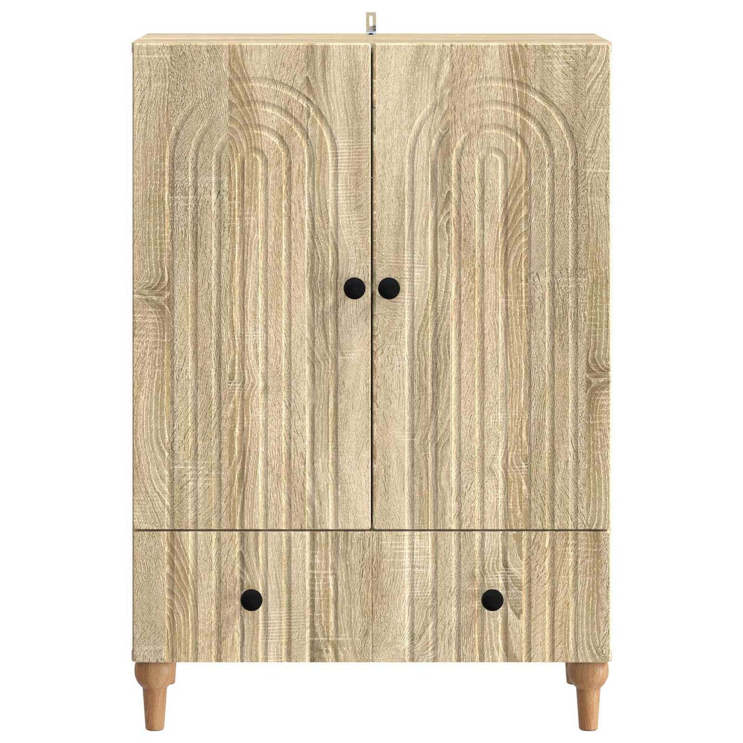 Dressoir met lade Sonoma Eiken 66 x 34,5 x 95 cm Bewerkt hout is nu te koop bij PeponiXL, paradijselijk wonen!