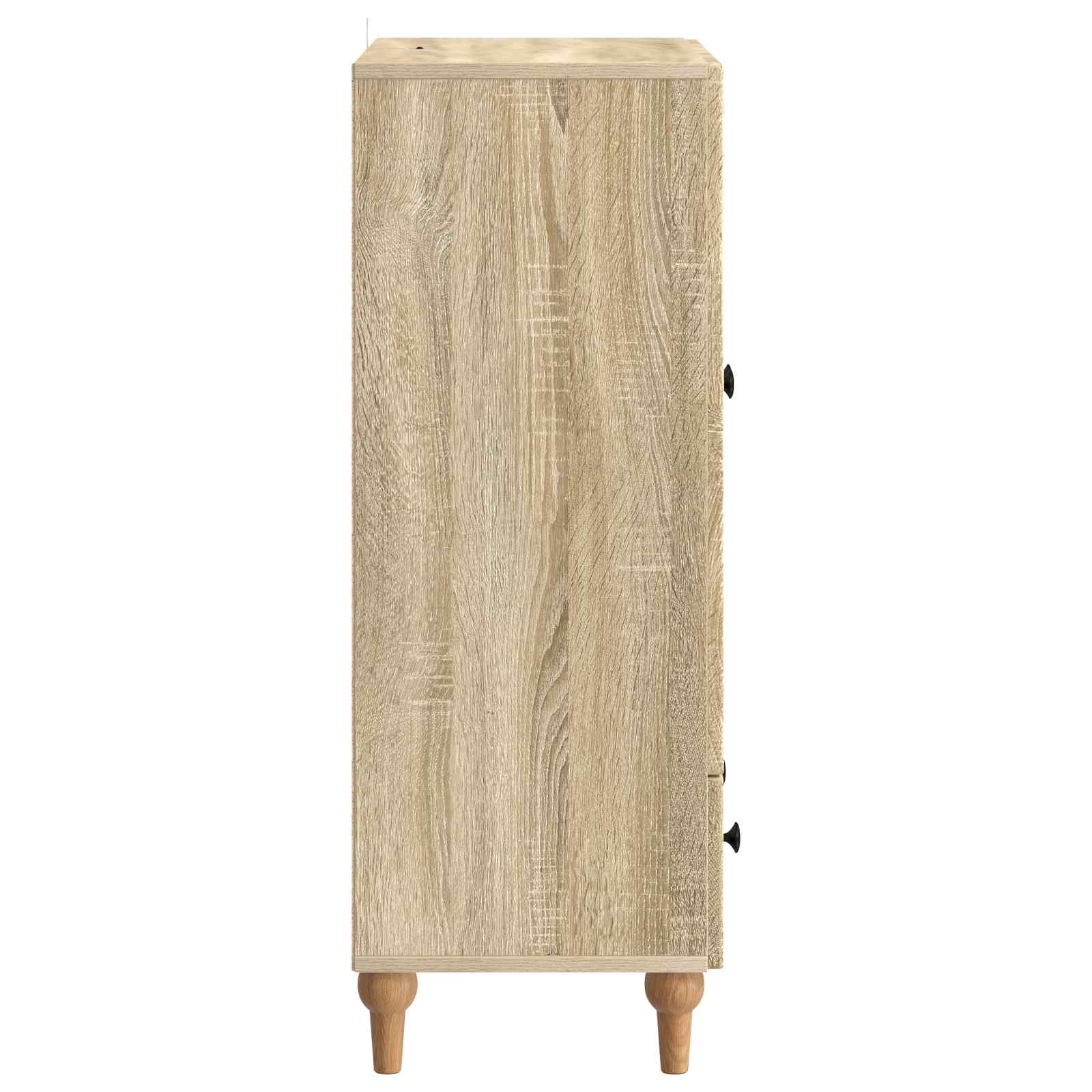 Dressoir met lade Sonoma Eiken 66 x 34,5 x 95 cm Bewerkt hout is nu te koop bij PeponiXL, paradijselijk wonen!