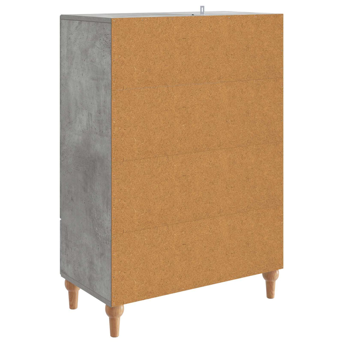 Dressoir met lade Betongrijs 66 x 34,5 x 95 cm Bewerkt hout is nu te koop bij PeponiXL, paradijselijk wonen!