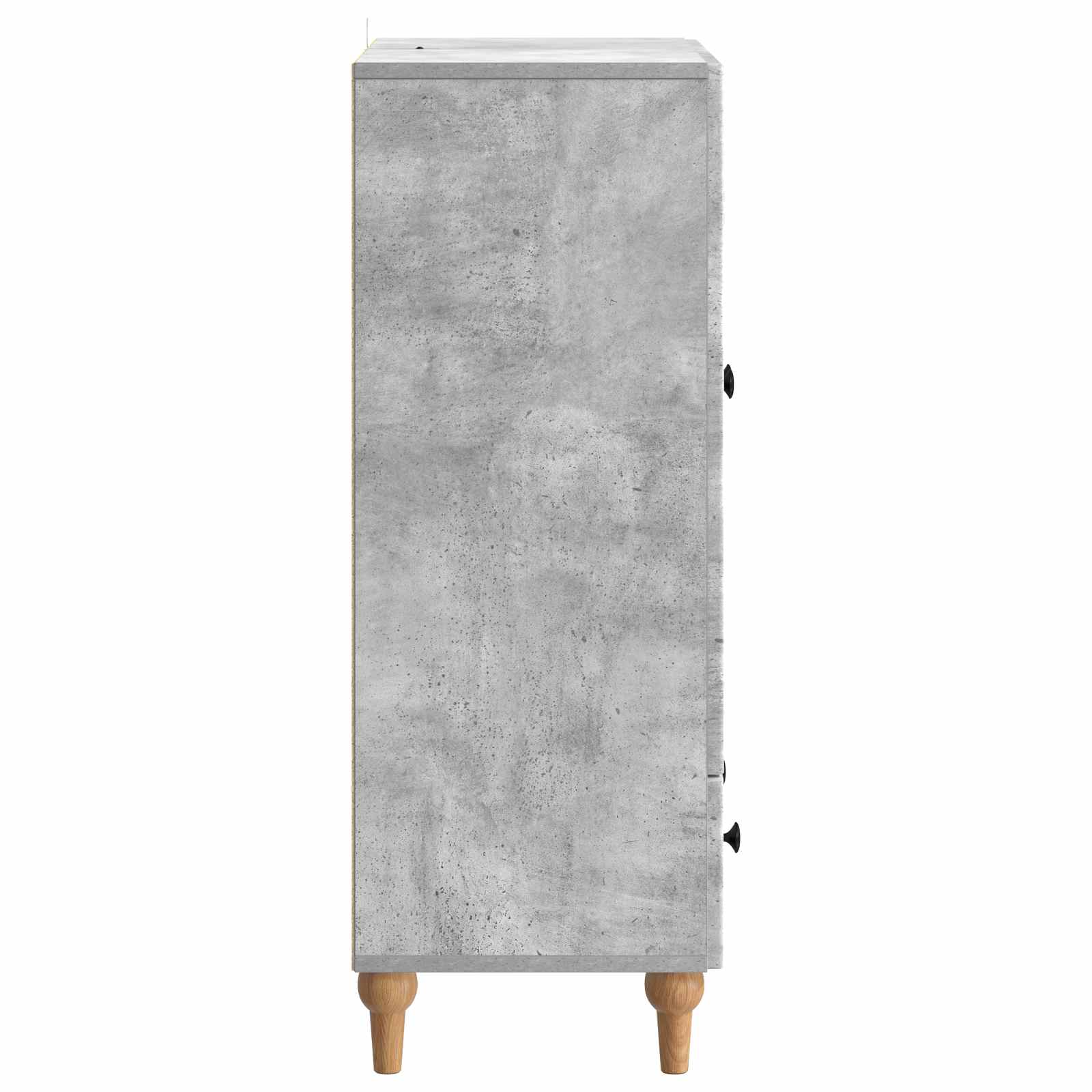 Dressoir met lade Betongrijs 66 x 34,5 x 95 cm Bewerkt hout is nu te koop bij PeponiXL, paradijselijk wonen!