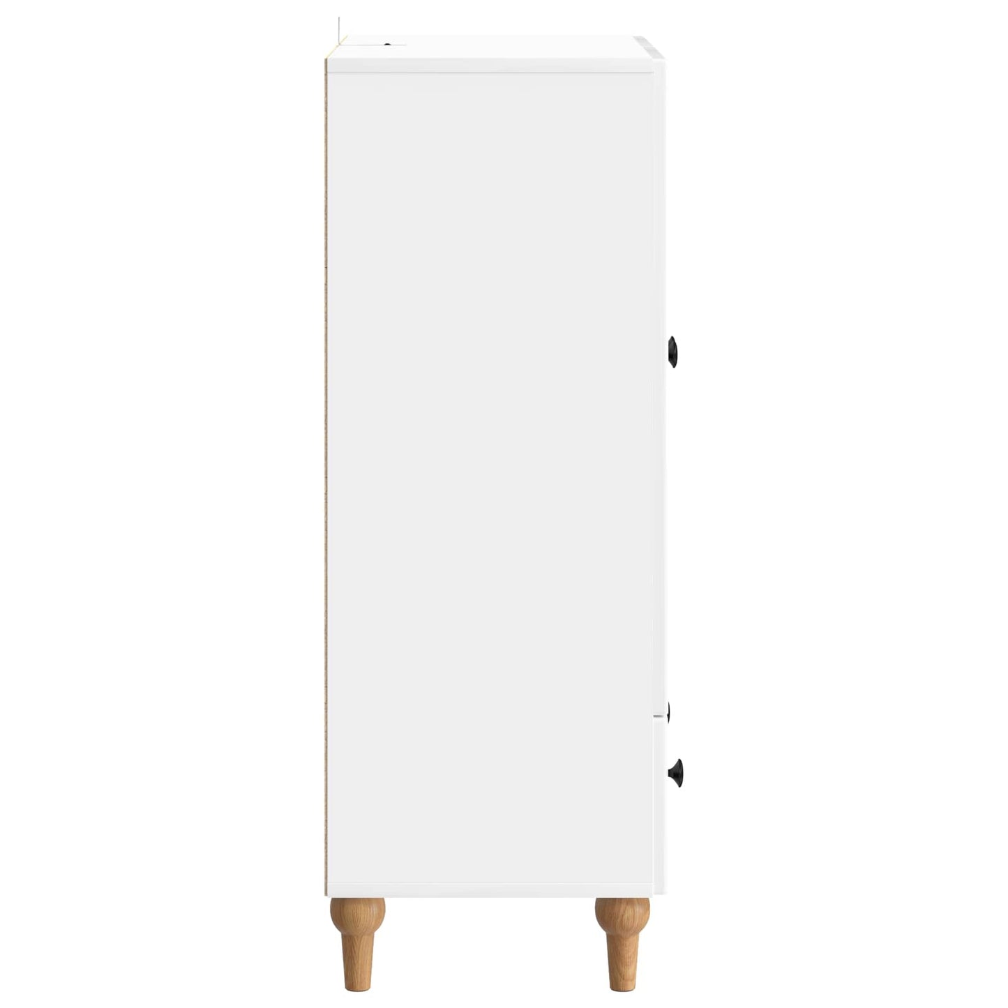Dressoir met lade Hoogglans Wit 66 x 34,5 x 95 cm Bewerkt hout is nu te koop bij PeponiXL, paradijselijk wonen!