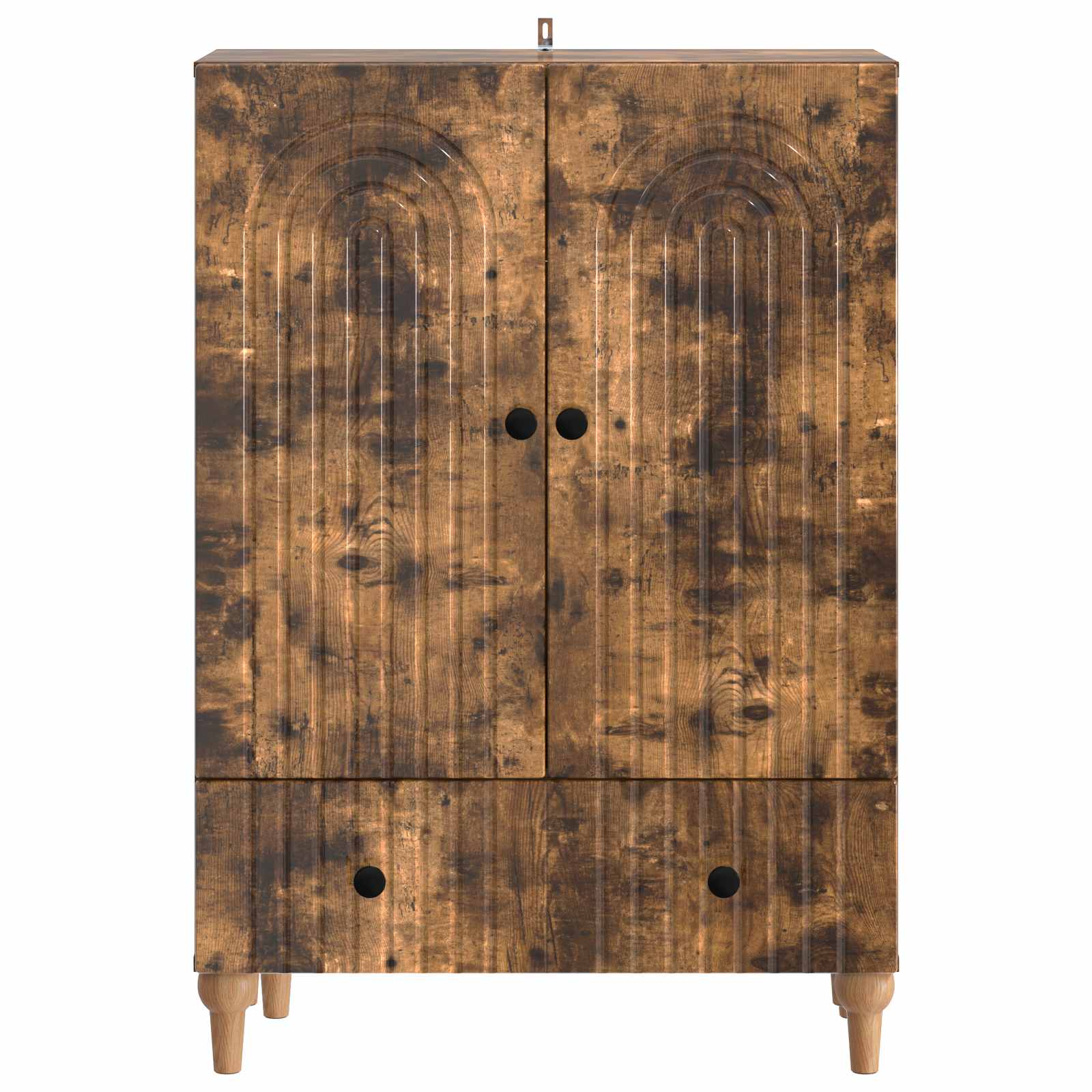 Dressoir met lade Gerookt eiken 66 x 34,5 x 95 cm Bewerkt hout is nu te koop bij PeponiXL, paradijselijk wonen!