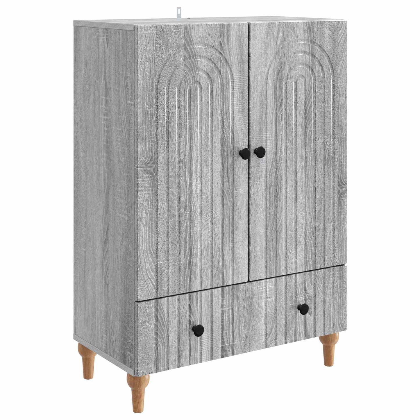 Dressoir met lade Grijs sonoma 66 x 34,5 x 95 cm Bewerkt hout is nu te koop bij PeponiXL, paradijselijk wonen!