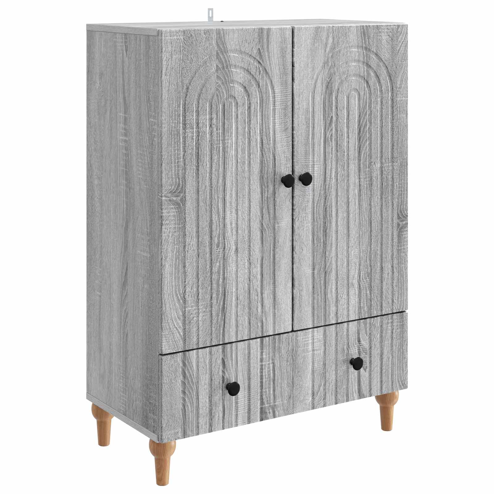 Dressoir met lade Grijs sonoma 66 x 34,5 x 95 cm Bewerkt hout is nu te koop bij PeponiXL, paradijselijk wonen!