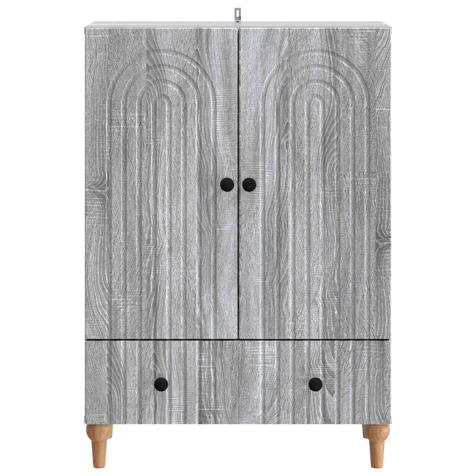 Dressoir met lade Grijs sonoma 66 x 34,5 x 95 cm Bewerkt hout is nu te koop bij PeponiXL, paradijselijk wonen!