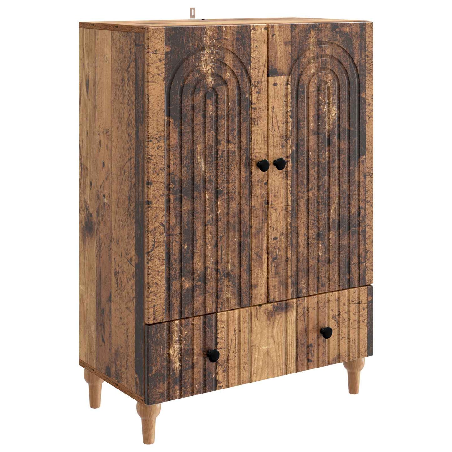 Dressoir met lade Oud hout 66 x 34,5 x 95 cm Bewerkt hout is nu te koop bij PeponiXL, paradijselijk wonen!