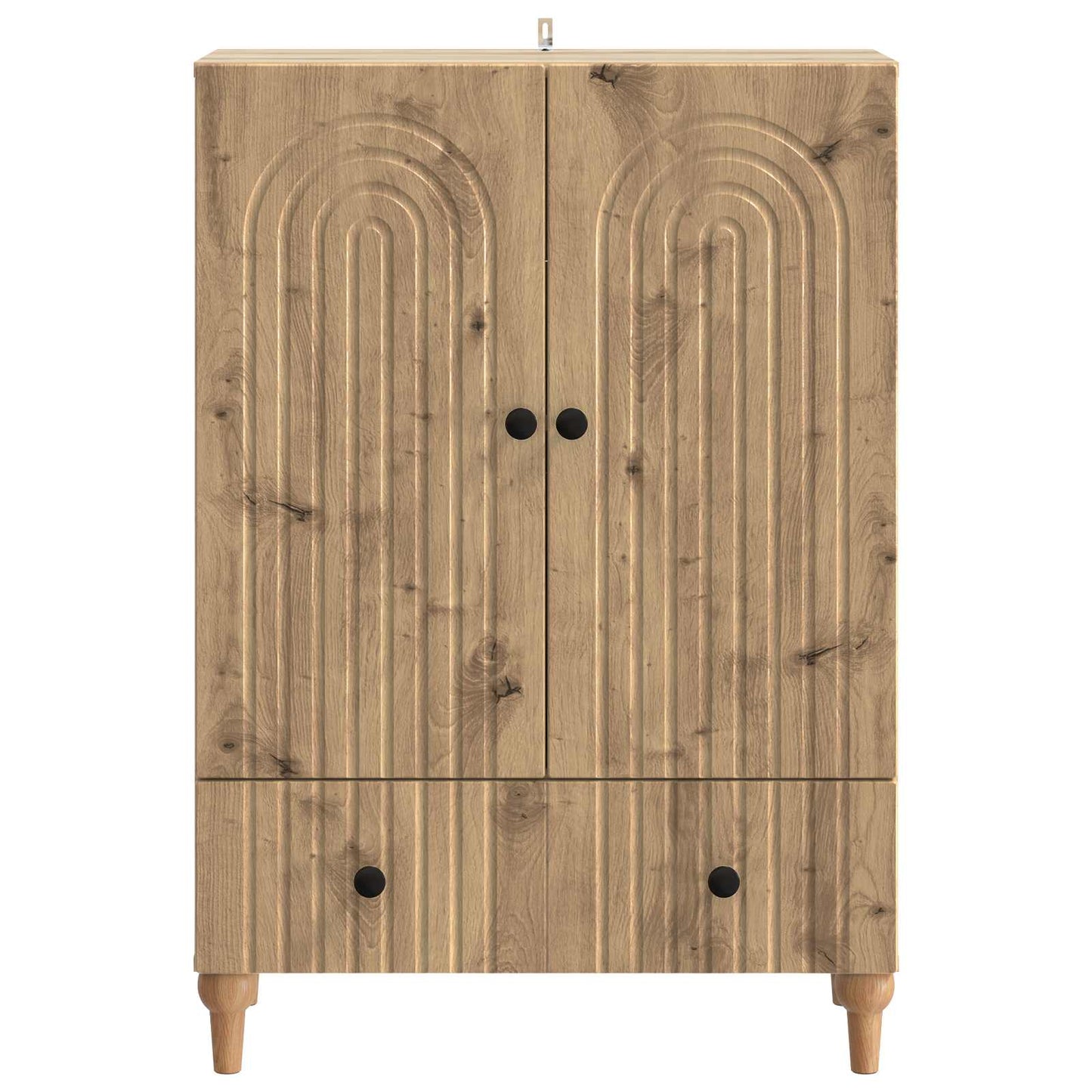 Dressoir Artisanaal eiken 66 x 34,5 x 95 cm Bewerkt hout is nu te koop bij PeponiXL, paradijselijk wonen!