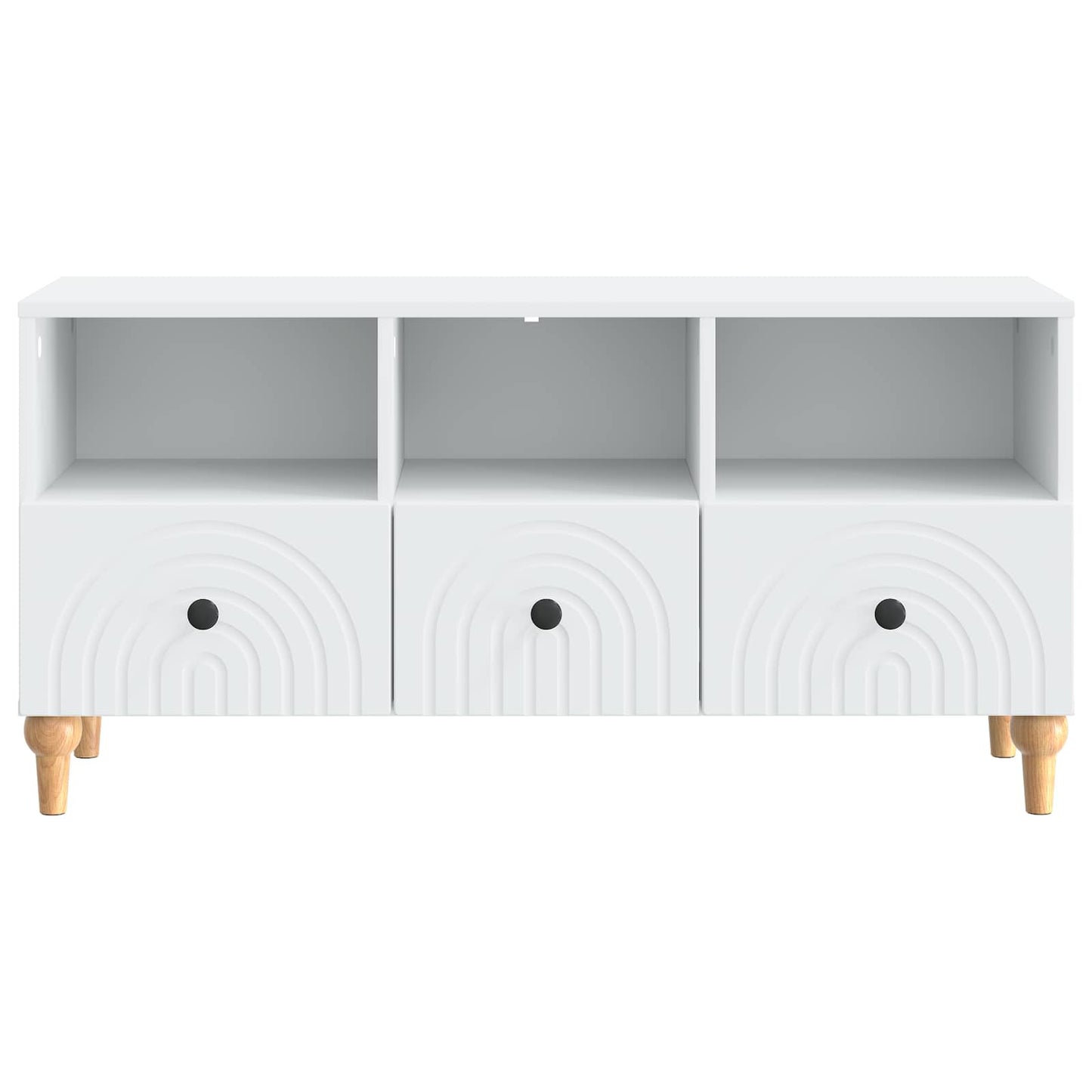 TV-kast Wit 102 x 34,5 x 50 cm Geconstrueerd hout is nu te koop bij PeponiXL, paradijselijk wonen!