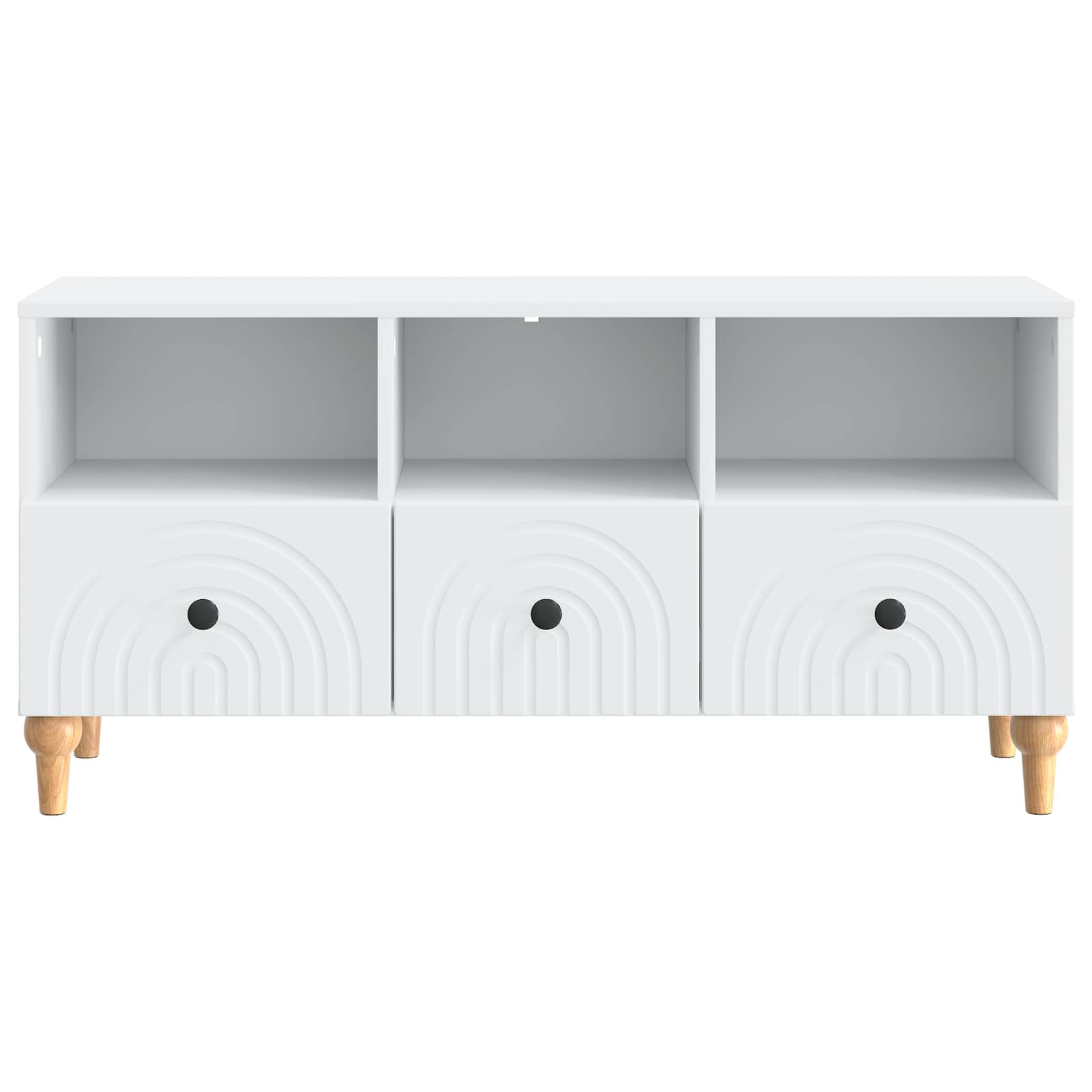 TV-kast Wit 102 x 34,5 x 50 cm Geconstrueerd hout is nu te koop bij PeponiXL, paradijselijk wonen!