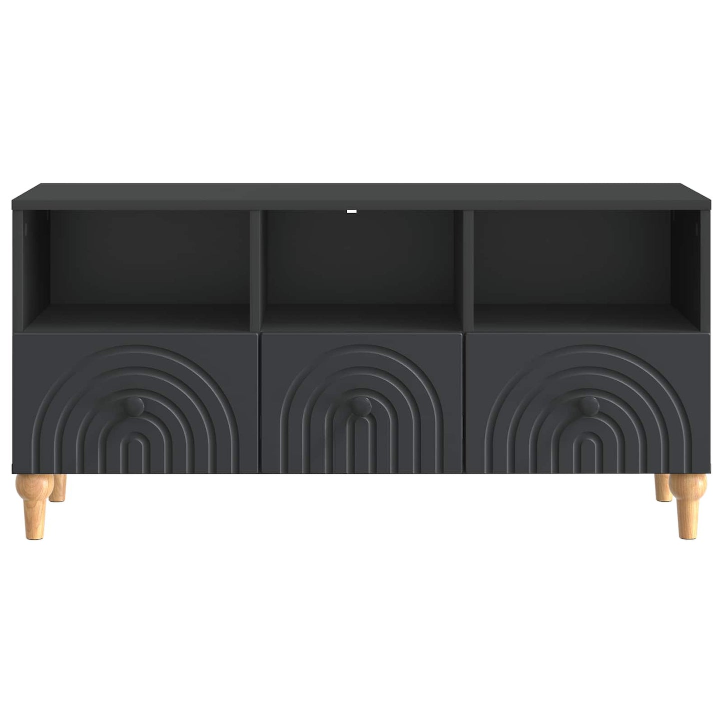 TV-kast Zwart 102 x 34,5 x 50 cm Geconstrueerd hout is nu te koop bij PeponiXL, paradijselijk wonen!