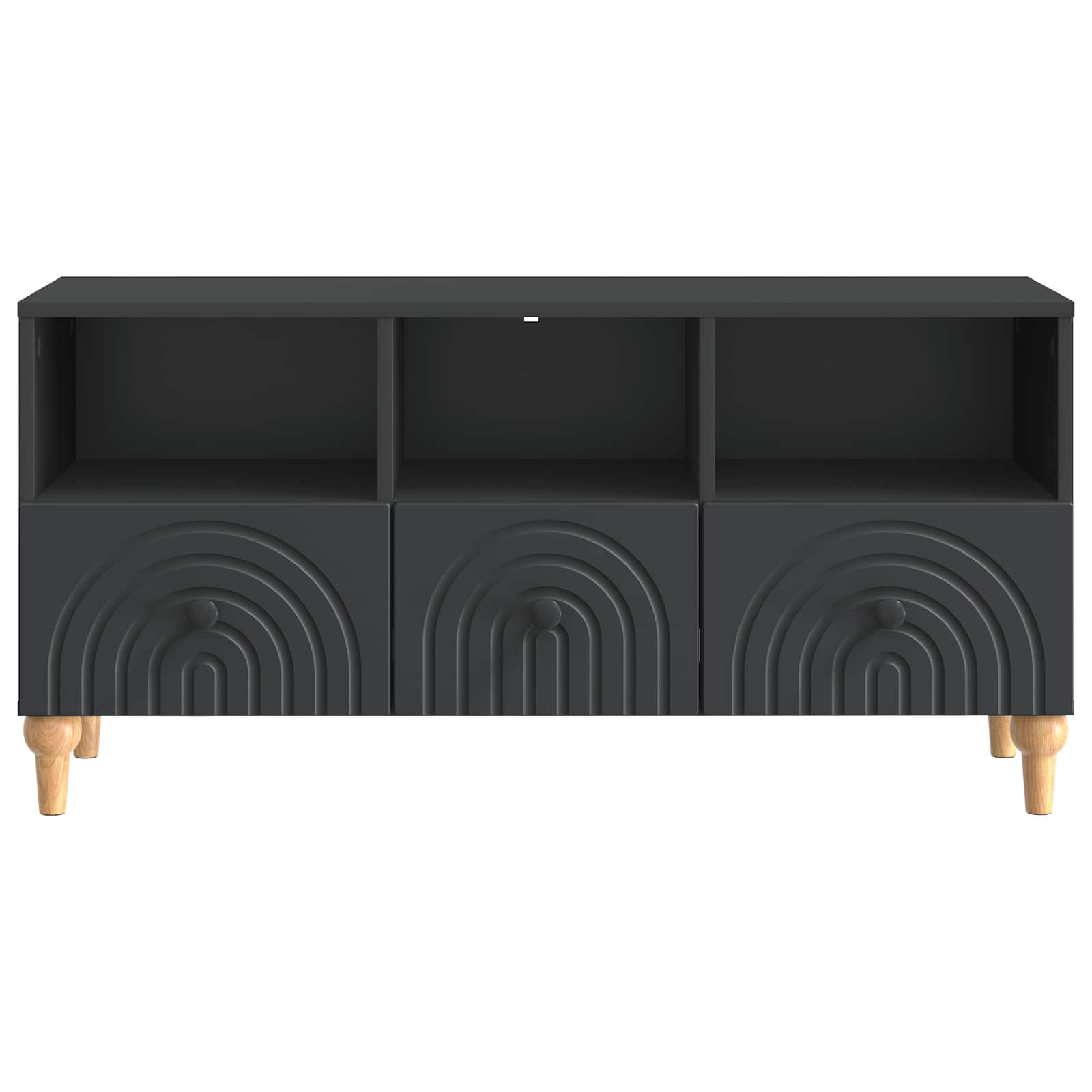 TV-kast Zwart 102 x 34,5 x 50 cm Geconstrueerd hout is nu te koop bij PeponiXL, paradijselijk wonen!