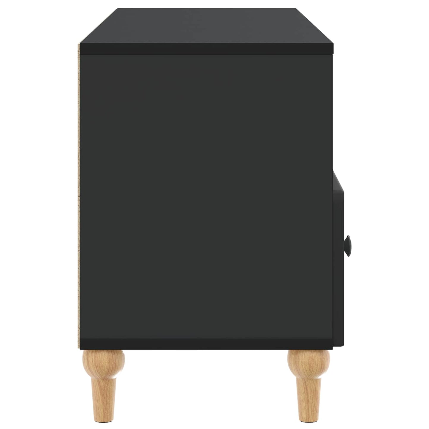 TV-kast Zwart 102 x 34,5 x 50 cm Geconstrueerd hout is nu te koop bij PeponiXL, paradijselijk wonen!