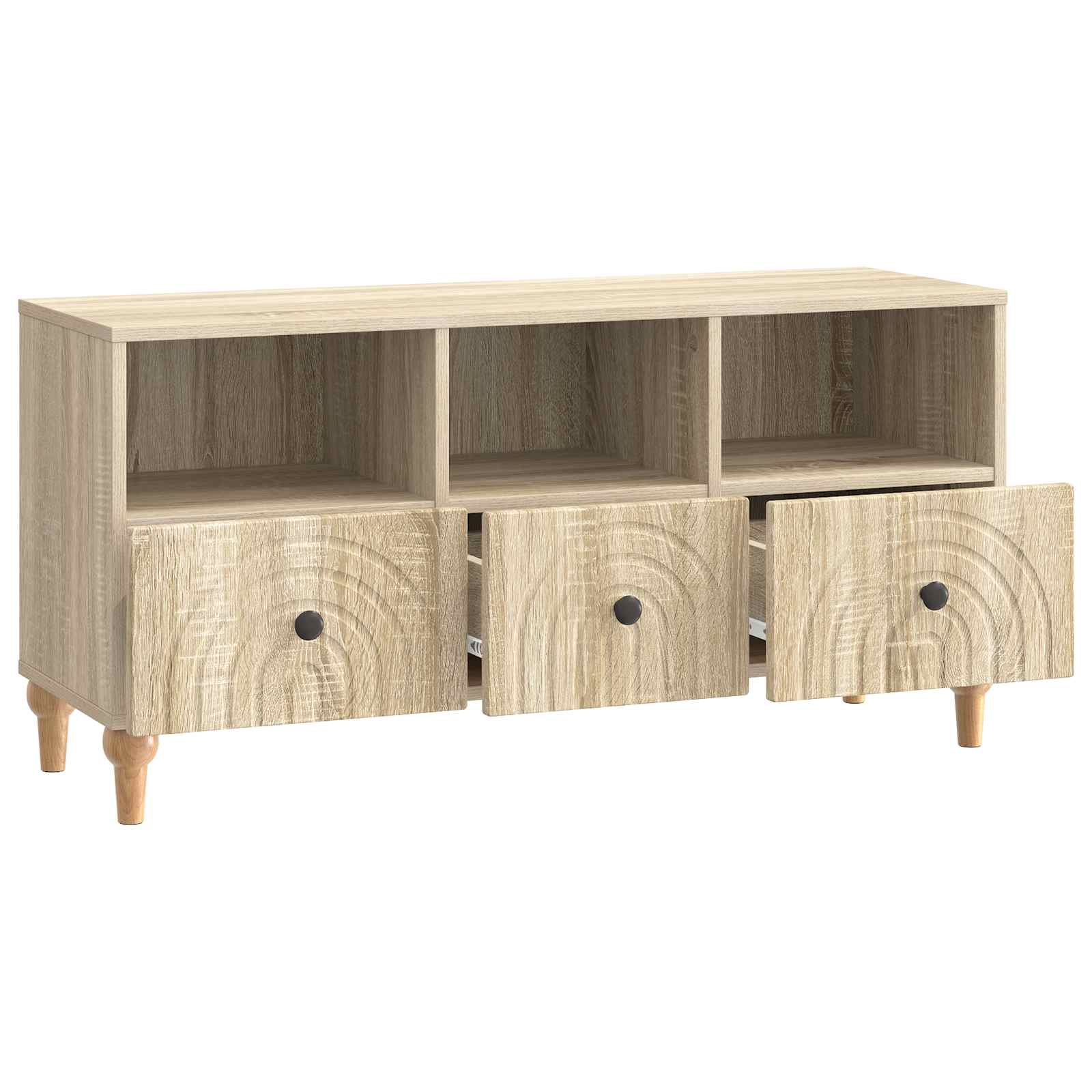 TV-kast Sonoma Eiken 102 x 34,5 x 50 cm Geconstrueerd hout is nu te koop bij PeponiXL, paradijselijk wonen!