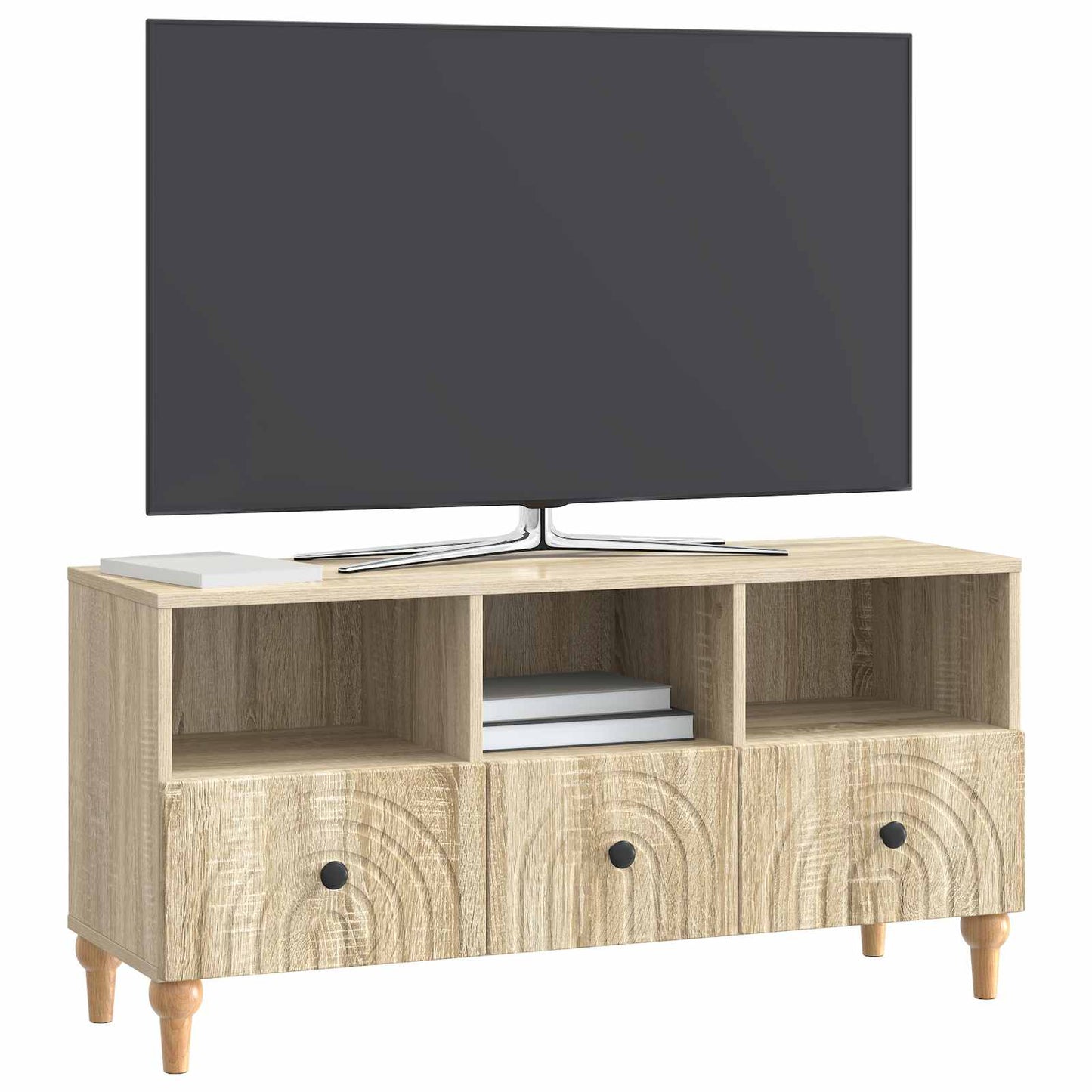 TV-kast Sonoma Eiken 102 x 34,5 x 50 cm Geconstrueerd hout is nu te koop bij PeponiXL, paradijselijk wonen!