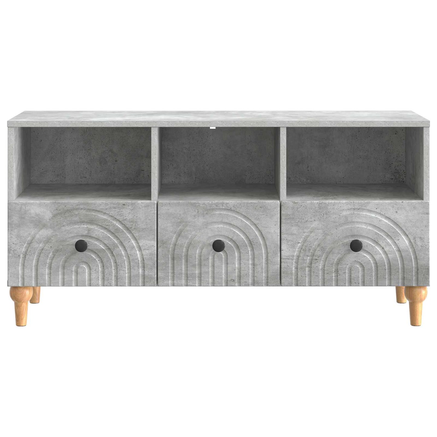 TV-kast Beton Grijs 102 x 34,5 x 50 cm Geconstrueerd hout is nu te koop bij PeponiXL, paradijselijk wonen!