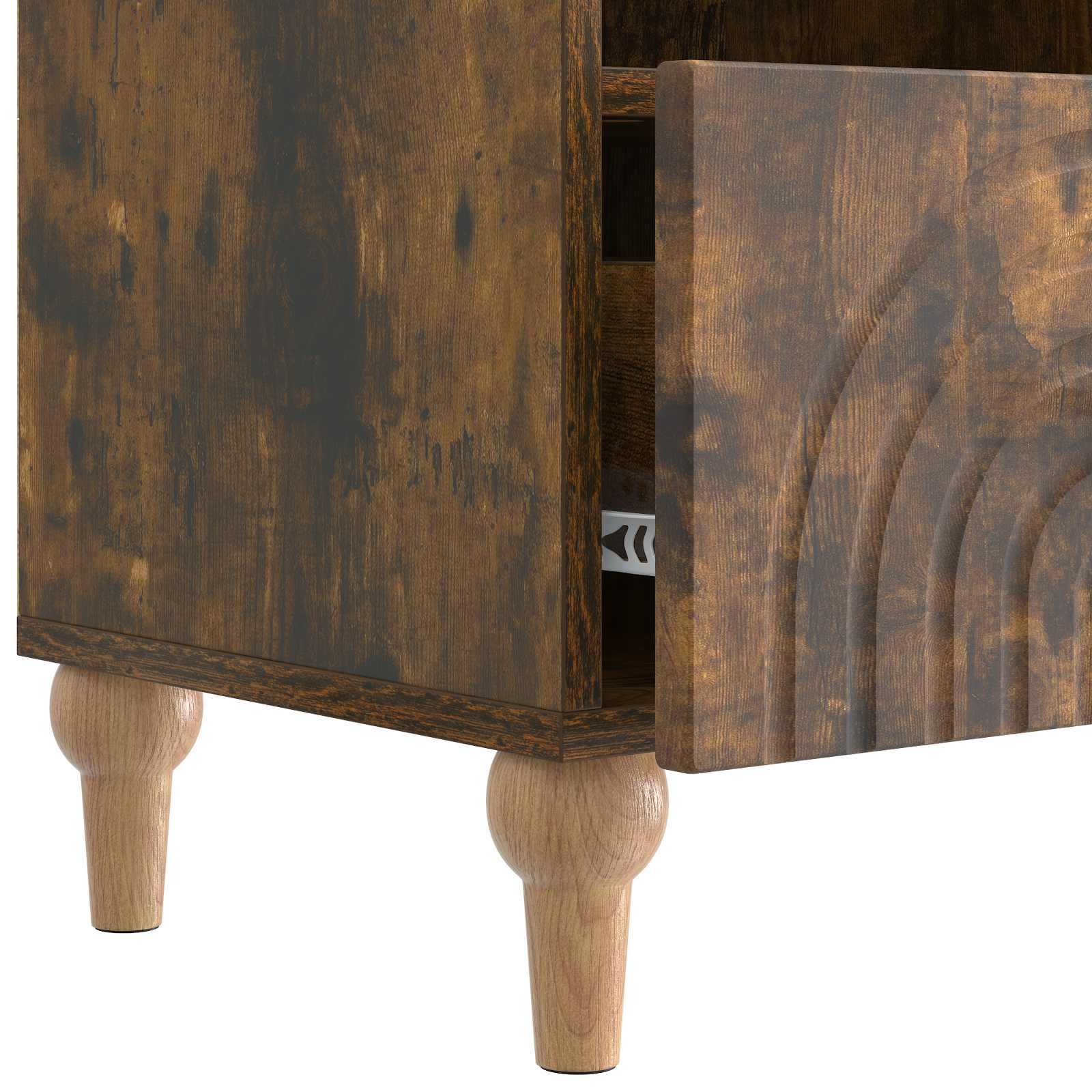 TV-kast Gerookte Eik 102 x 34,5 x 50 cm Geconstrueerd hout is nu te koop bij PeponiXL, paradijselijk wonen!