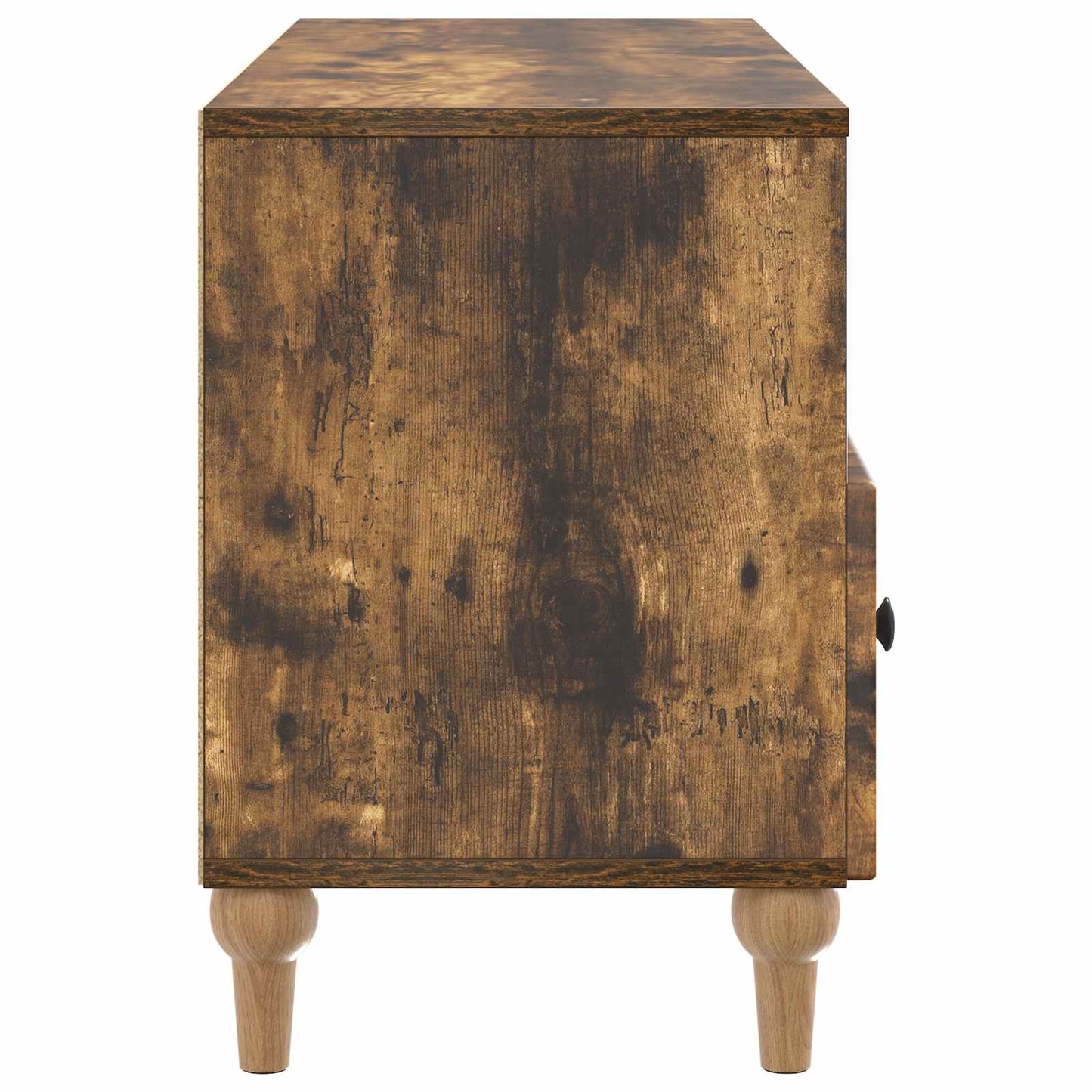 TV-kast Gerookte Eik 102 x 34,5 x 50 cm Geconstrueerd hout is nu te koop bij PeponiXL, paradijselijk wonen!