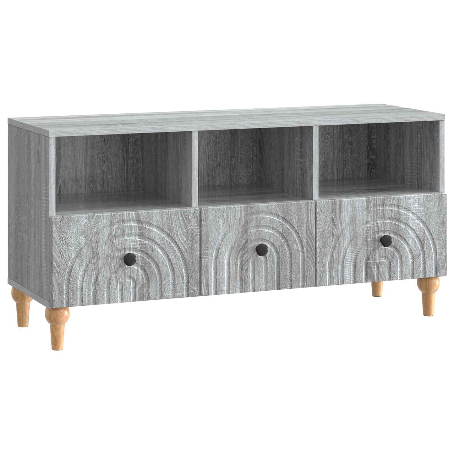 TV-kast Grijze Sonoma 102 x 34,5 x 50 cm Geconstrueerd hout is nu te koop bij PeponiXL, paradijselijk wonen!