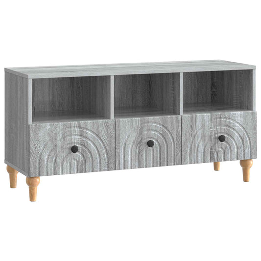 TV-kast Grijze Sonoma 102 x 34,5 x 50 cm Geconstrueerd hout is nu te koop bij PeponiXL, paradijselijk wonen!