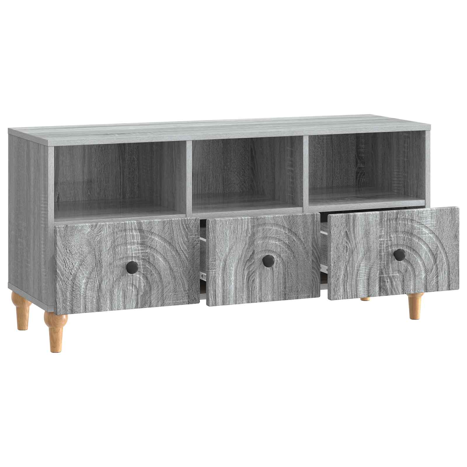 TV-kast Grijze Sonoma 102 x 34,5 x 50 cm Geconstrueerd hout is nu te koop bij PeponiXL, paradijselijk wonen!