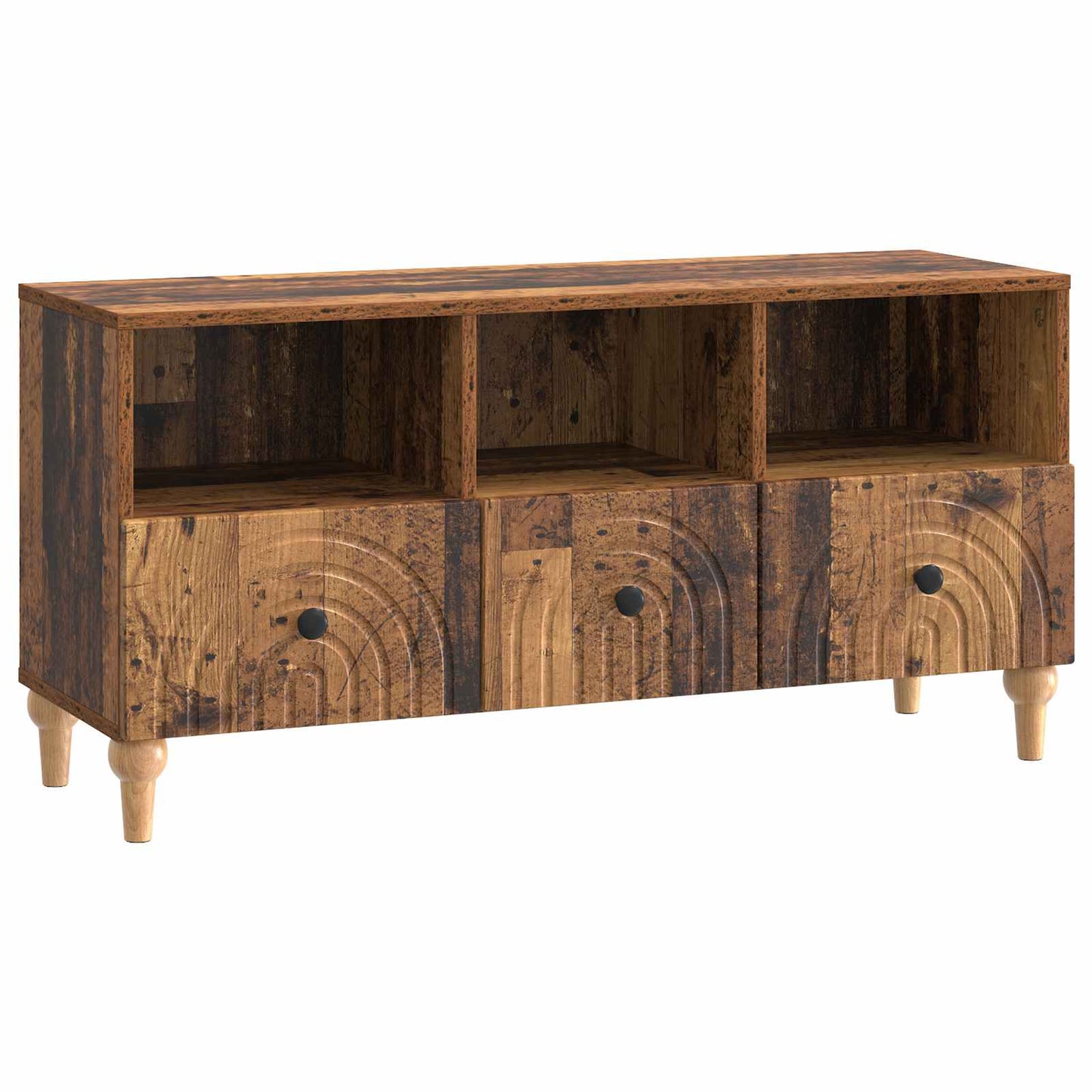 TV-kast Oudhout 102 x 34,5 x 50 cm Geconstrueerd hout is nu te koop bij PeponiXL, paradijselijk wonen!