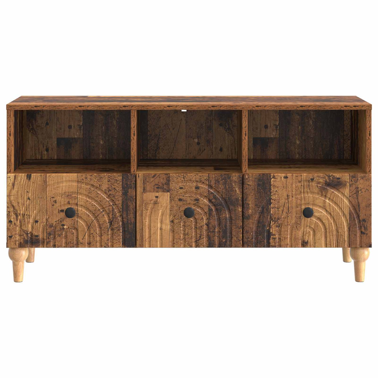 TV-kast Oudhout 102 x 34,5 x 50 cm Geconstrueerd hout is nu te koop bij PeponiXL, paradijselijk wonen!