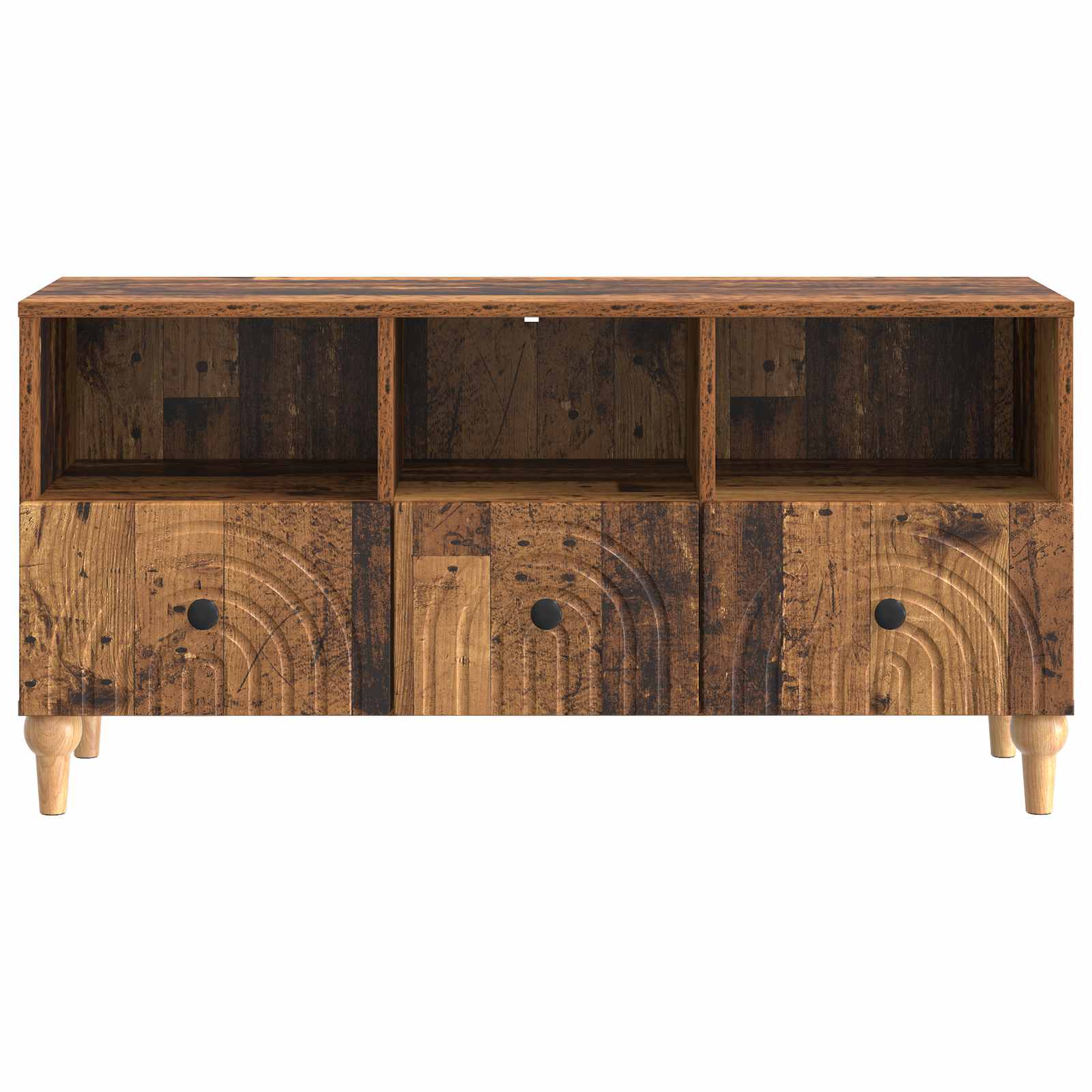 TV-kast Oudhout 102 x 34,5 x 50 cm Geconstrueerd hout is nu te koop bij PeponiXL, paradijselijk wonen!
