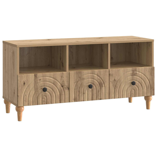 TV-kast Artisan Eik 102 x 34,5 x 50 cm Geconstrueerd hout is nu te koop bij PeponiXL, paradijselijk wonen!