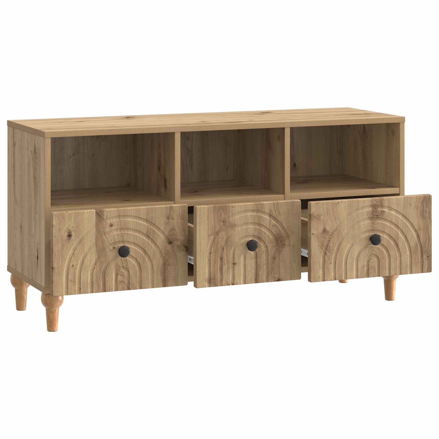TV-kast Artisan Eik 102 x 34,5 x 50 cm Geconstrueerd hout is nu te koop bij PeponiXL, paradijselijk wonen!