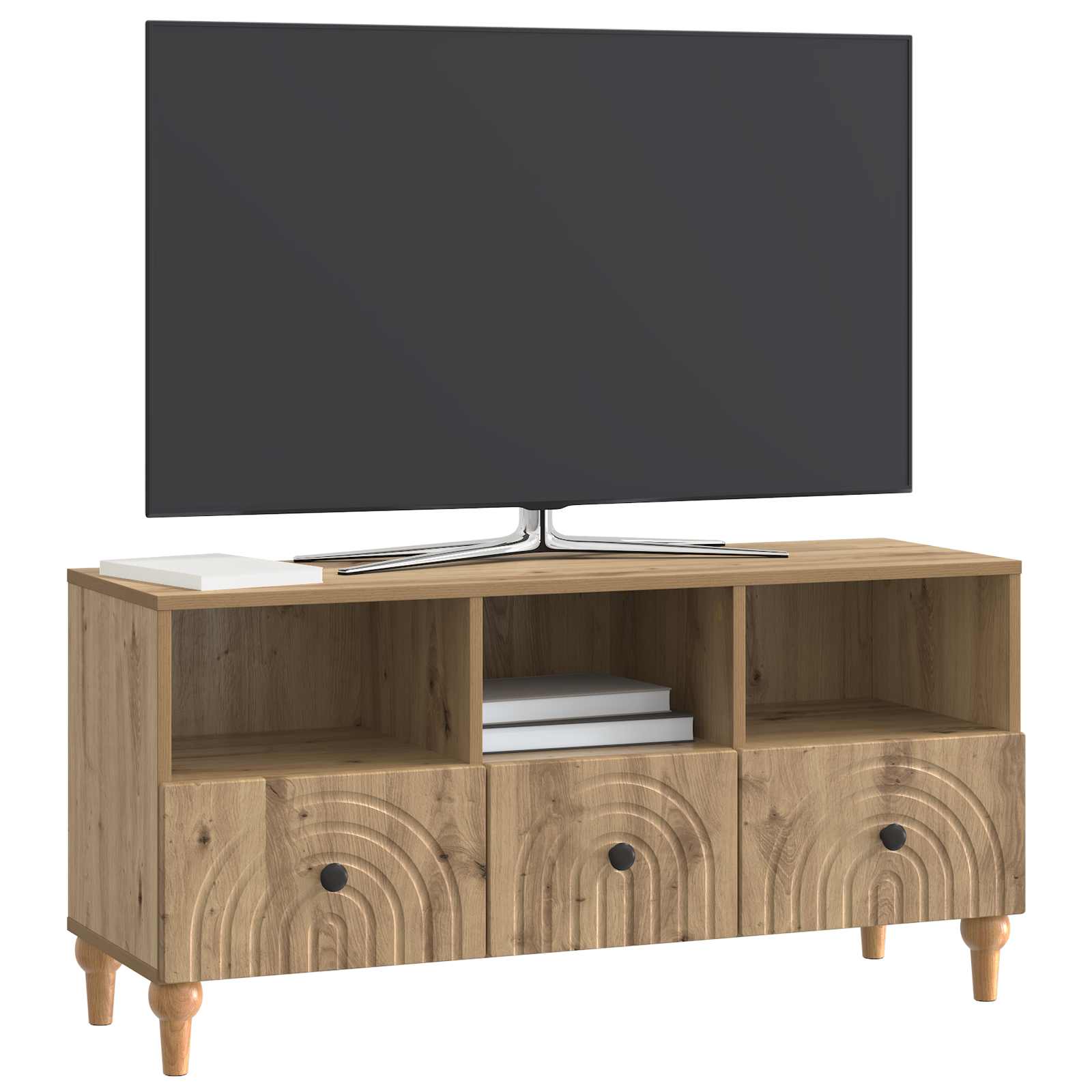 TV-kast Artisan Eik 102 x 34,5 x 50 cm Geconstrueerd hout is nu te koop bij PeponiXL, paradijselijk wonen!