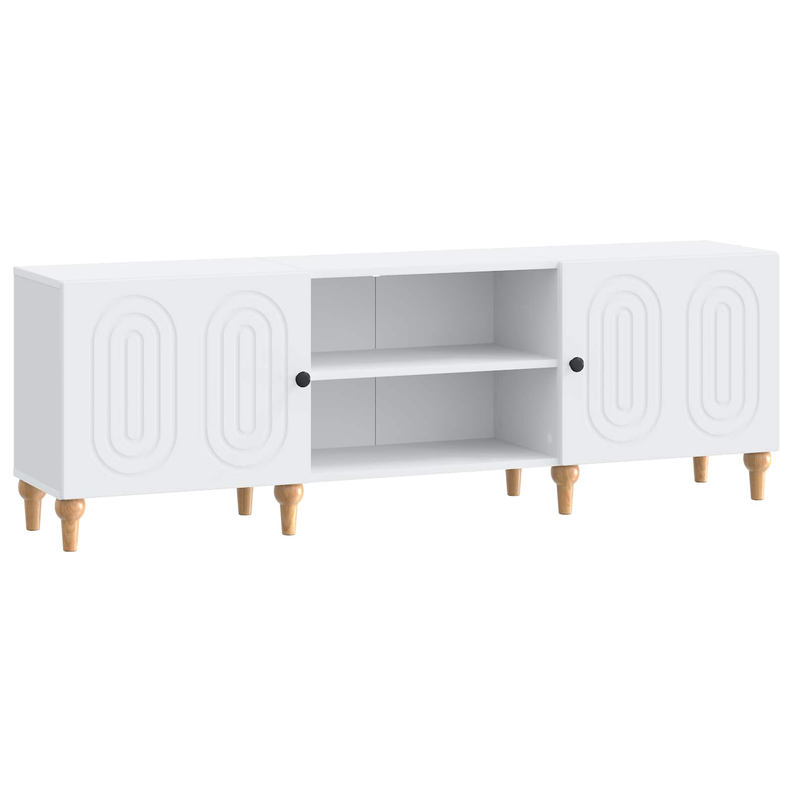 TV-kast Wit 150 x 31 x 50 cm Bewerkt hout is nu te koop bij PeponiXL, paradijselijk wonen!
