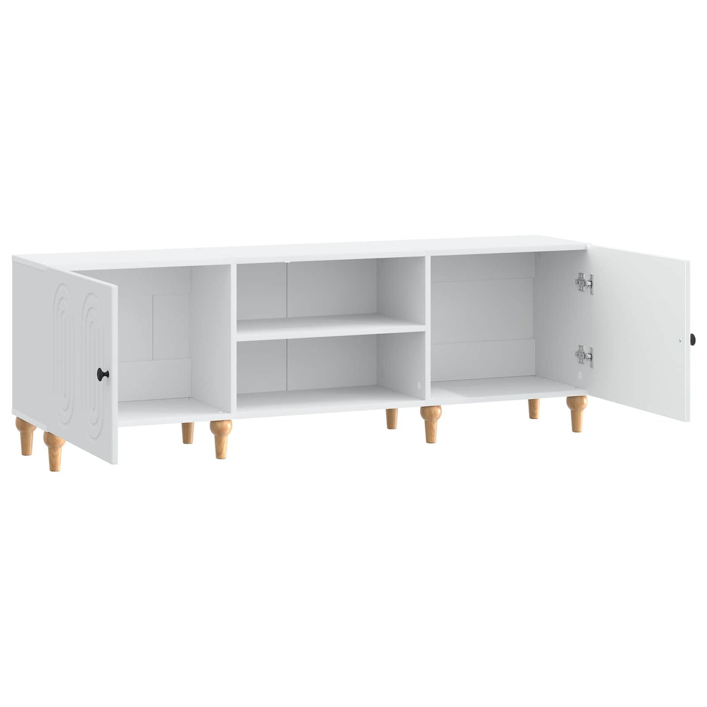 TV-kast Wit 150 x 31 x 50 cm Bewerkt hout is nu te koop bij PeponiXL, paradijselijk wonen!