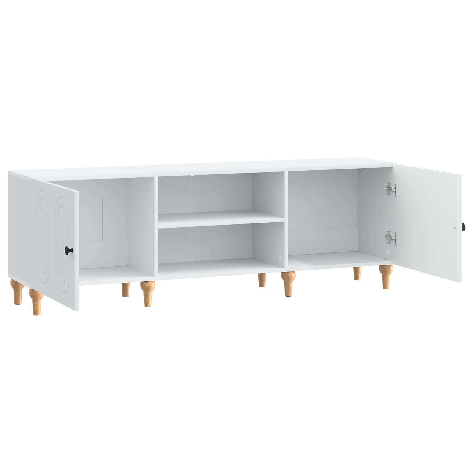 TV-kast Wit 150 x 31 x 50 cm Bewerkt hout is nu te koop bij PeponiXL, paradijselijk wonen!