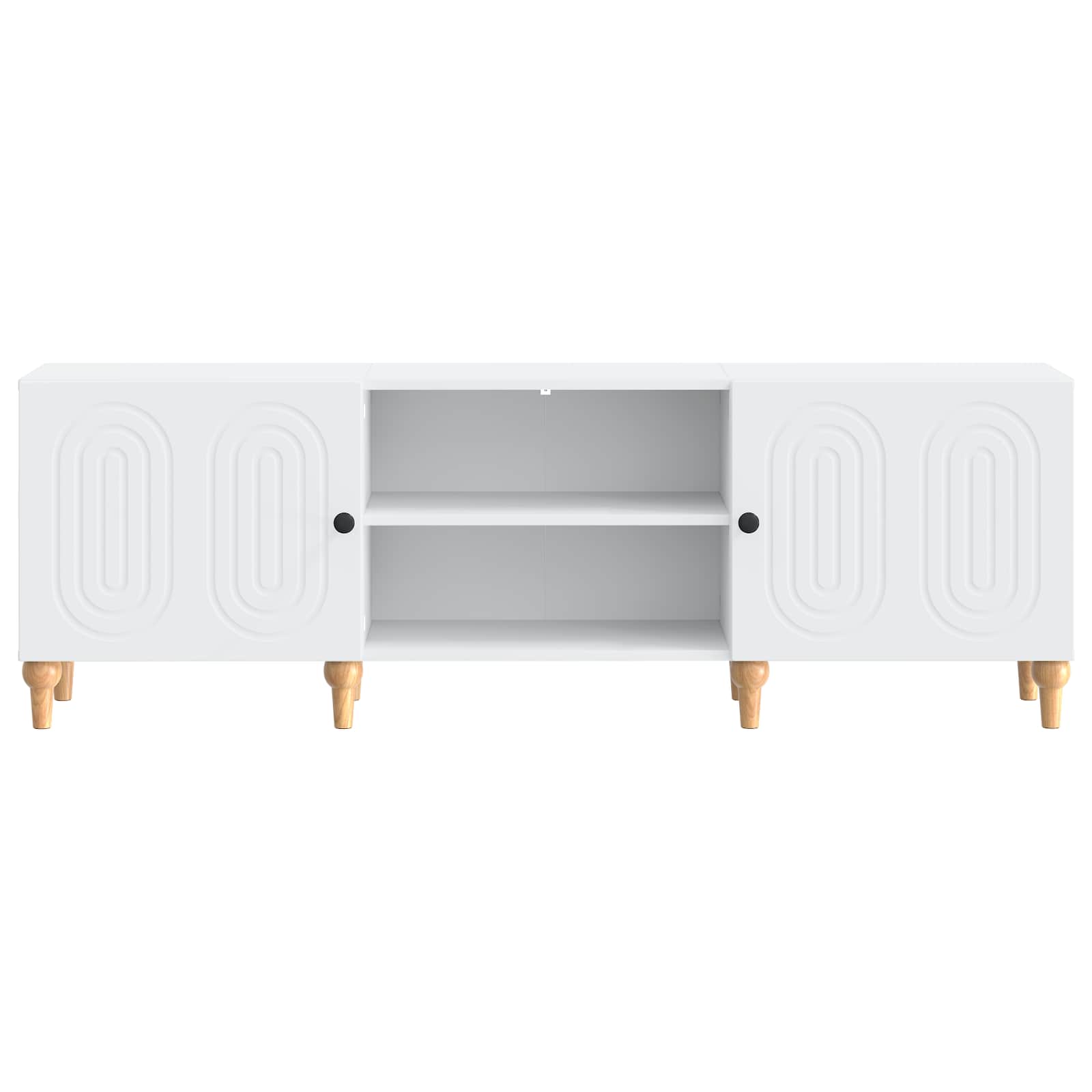 TV-kast Wit 150 x 31 x 50 cm Bewerkt hout is nu te koop bij PeponiXL, paradijselijk wonen!