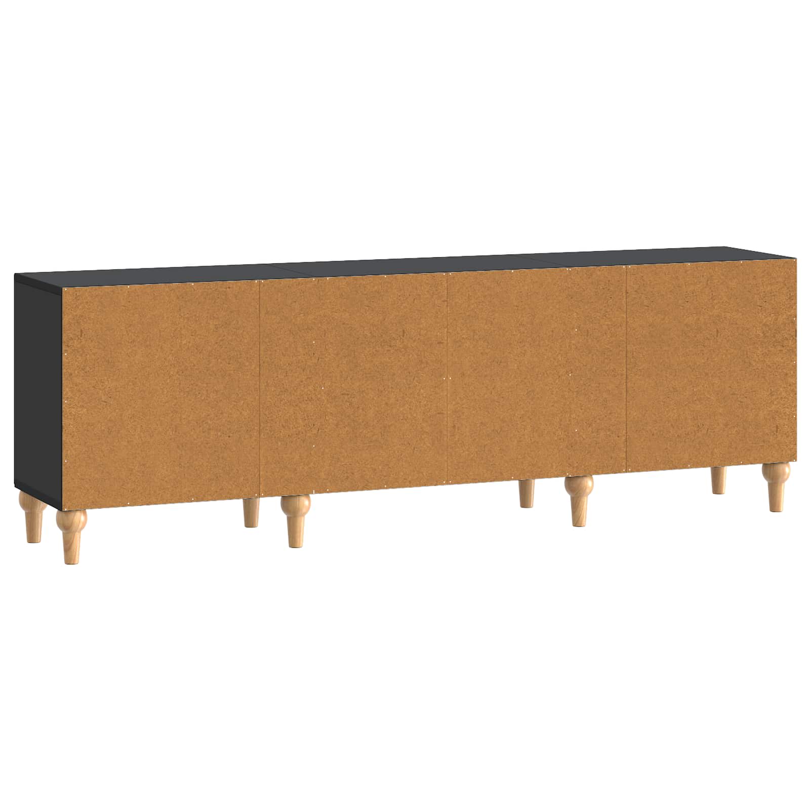 TV-kast Zwart 150 x 31 x 50 cm Bewerkt hout is nu te koop bij PeponiXL, paradijselijk wonen!