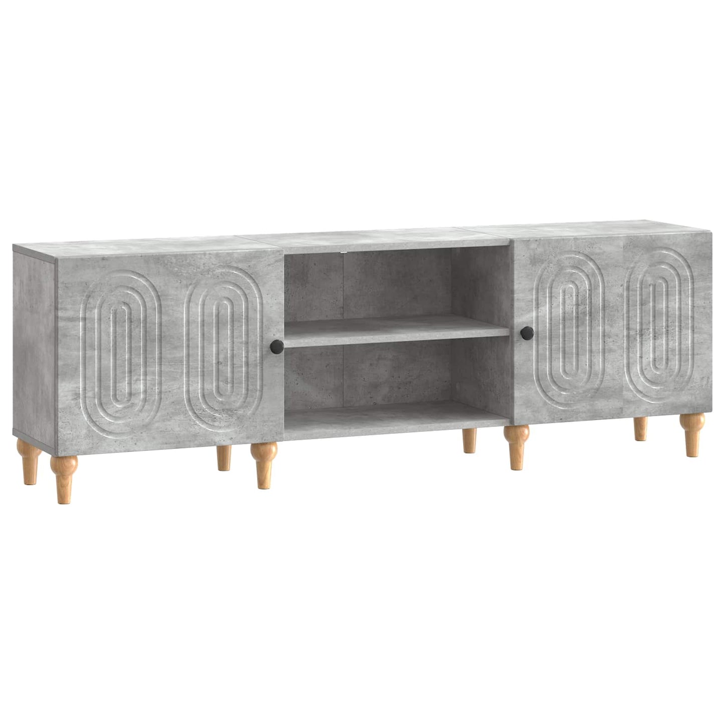 TV-kast Betongrijs 150 x 31 x 50 cm Bewerkt hout is nu te koop bij PeponiXL, paradijselijk wonen!