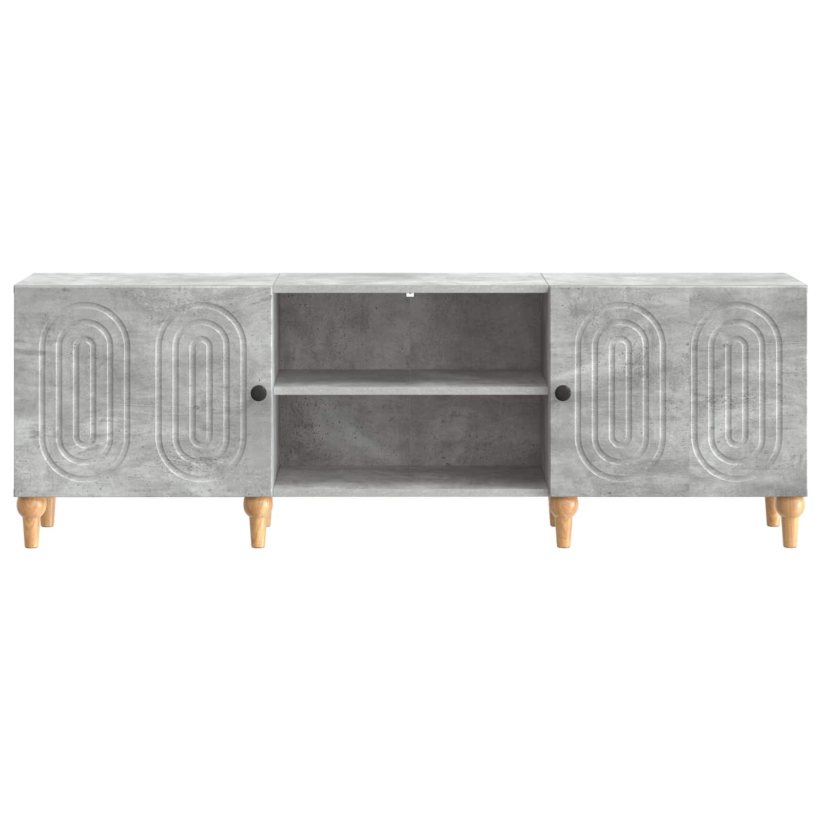 TV-kast Betongrijs 150 x 31 x 50 cm Bewerkt hout is nu te koop bij PeponiXL, paradijselijk wonen!