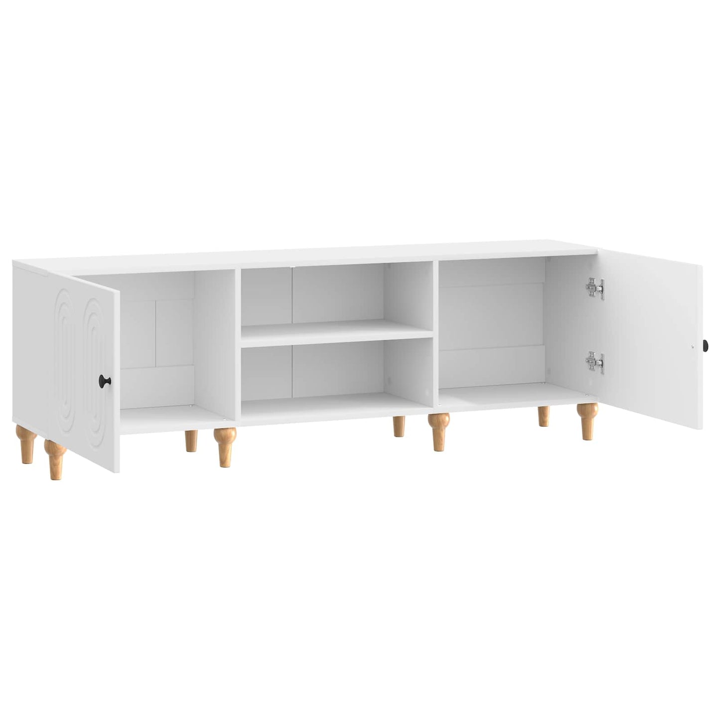 TV-kast Hoogglans Wit 150 x 31 x 50 cm Bewerkt hout is nu te koop bij PeponiXL, paradijselijk wonen!