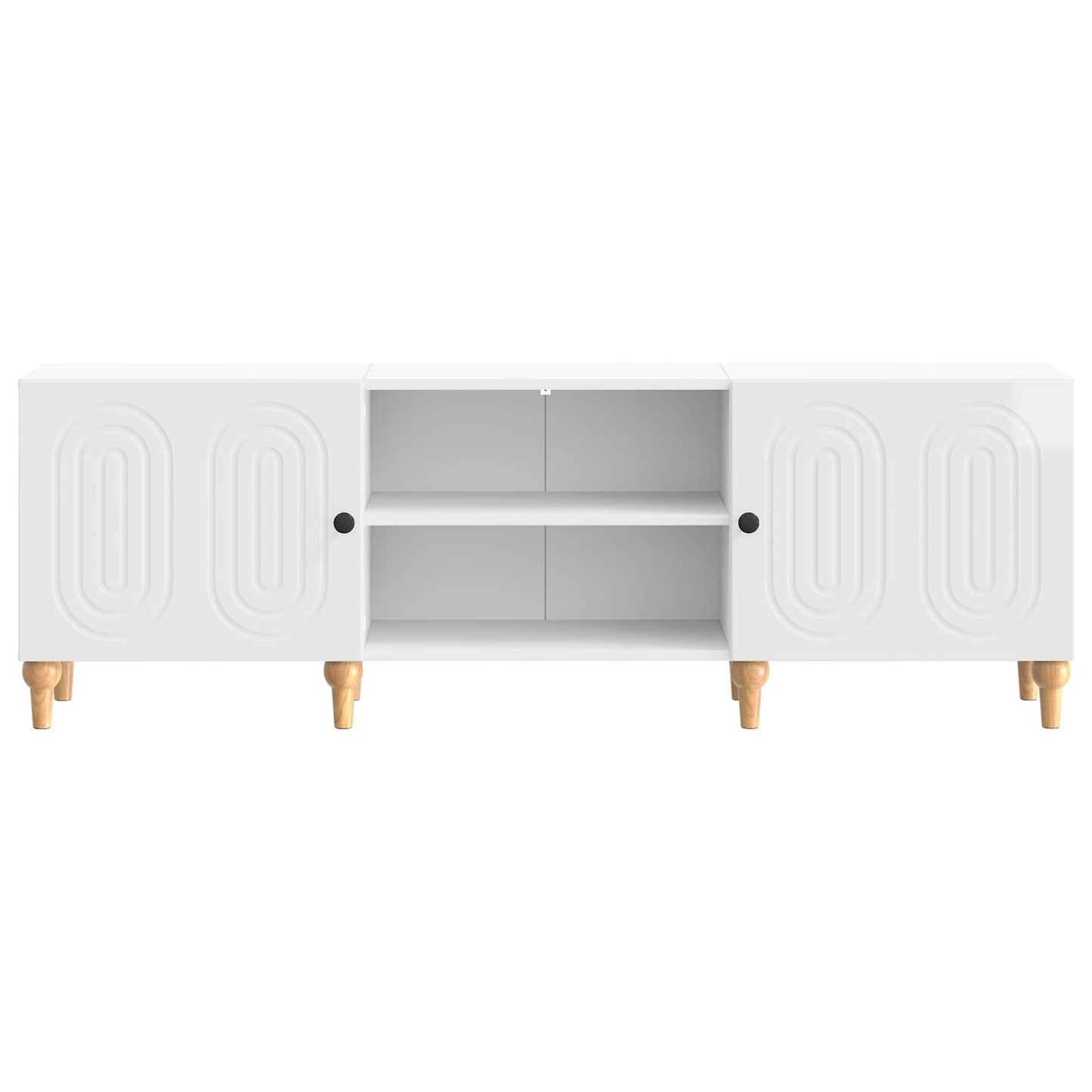 TV-kast Hoogglans Wit 150 x 31 x 50 cm Bewerkt hout is nu te koop bij PeponiXL, paradijselijk wonen!