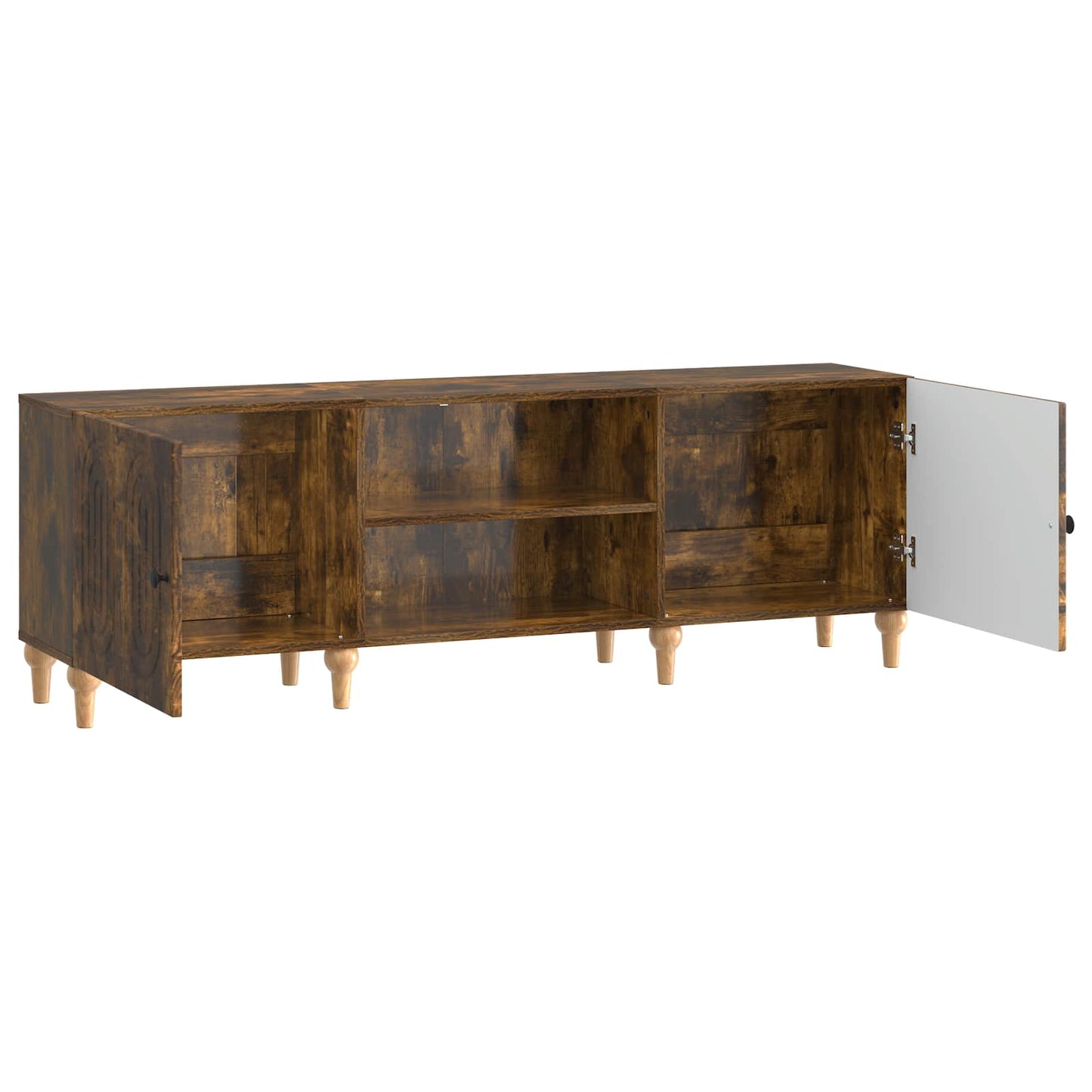 TV-kast Gerookt eiken 150 x 31 x 50 cm Bewerkt hout is nu te koop bij PeponiXL, paradijselijk wonen!