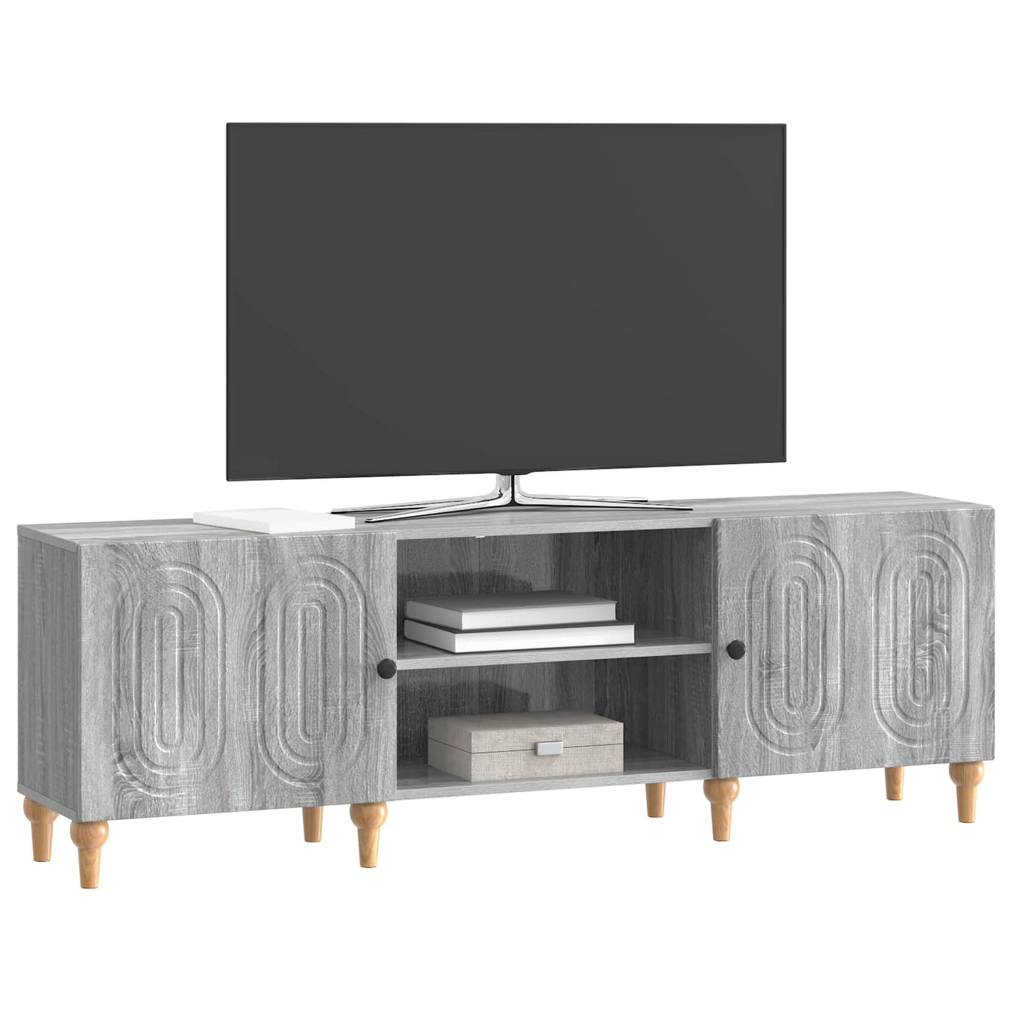 TV-kast Grijs sonoma 150 x 31 x 50 cm Bewerkt hout is nu te koop bij PeponiXL, paradijselijk wonen!