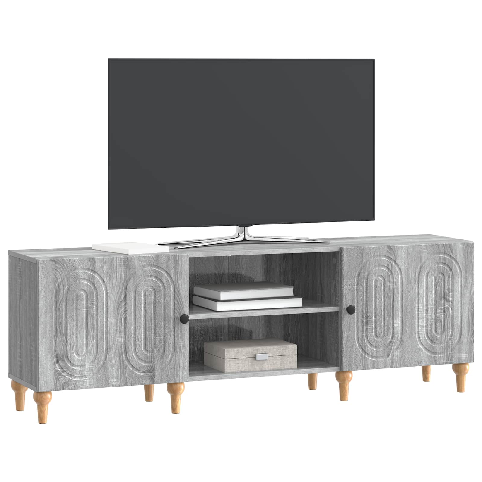 TV-kast Grijs sonoma 150 x 31 x 50 cm Bewerkt hout is nu te koop bij PeponiXL, paradijselijk wonen!